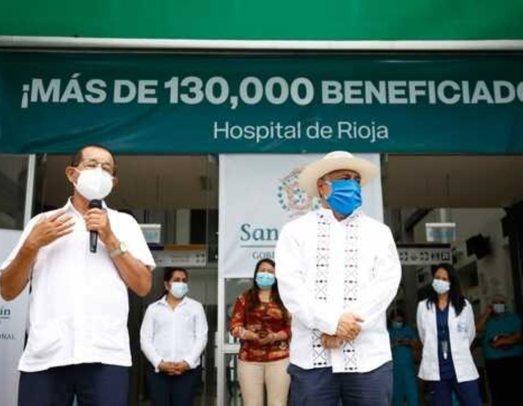 El recientemente inaugurado hospital de Rioja, que cuenta con una planta de oxígeno que produce 48 m3/h, se sumará a la lucha contra el coronavirus (covid-19) en la región San Martín. ANDINA/Difusión