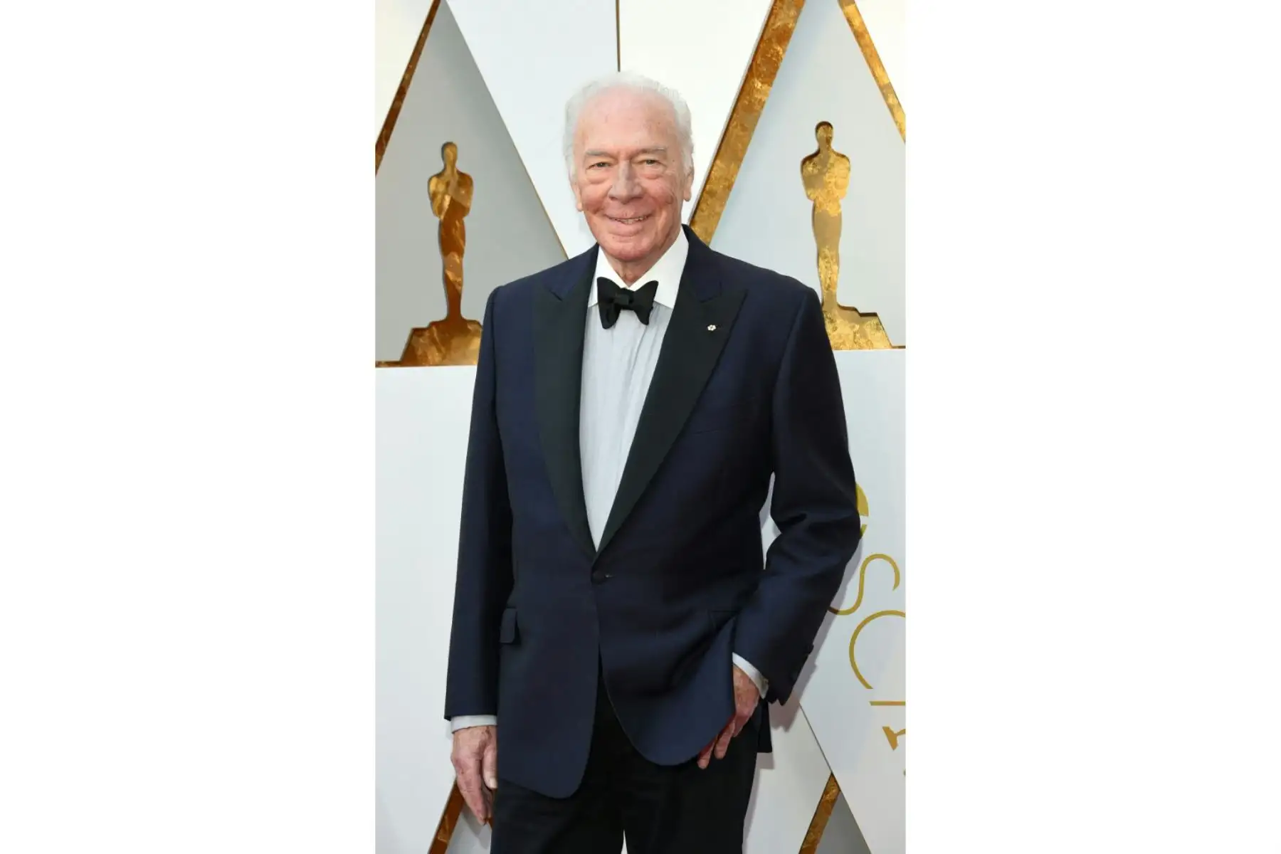 El actor Christopher Plummer llega a la 90a Entrega Anual de los Premios de la Academia el 4 de marzo de 2018, en Hollywood, California. Foto: AFP
