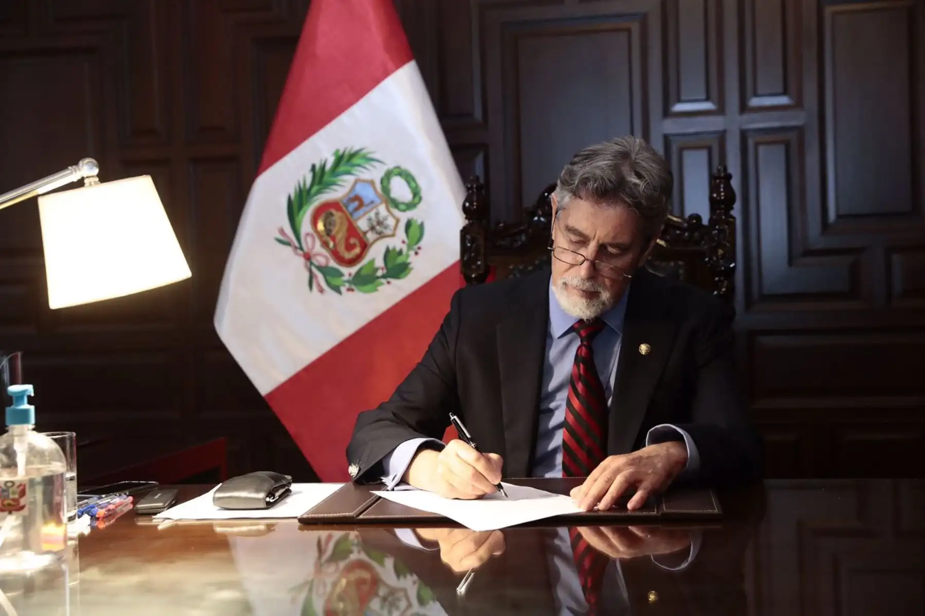 Presidente Sagasti promulga eliminación de la inmunidad parlamentaria. Foto: ANDINA/Prensa Presidencia