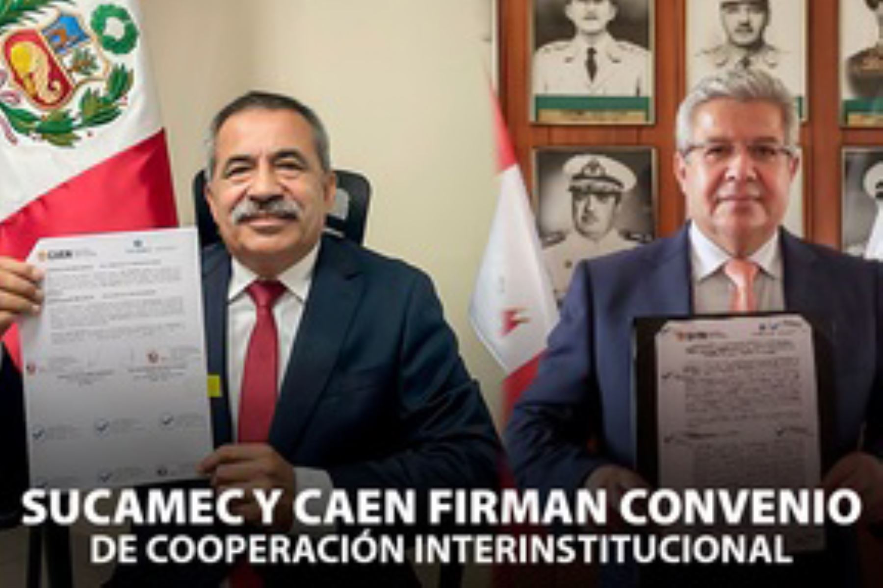 El convenio de cooperación y desarrollo entre Sucamec y el CAEN permitirá desarrollar e implementar proyectos e investigaciones en favor de los objetivos de cada una de las partes. ANDINA/Sucamec