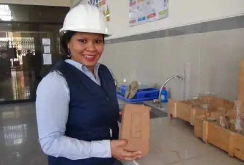 Ingeniera civil Maritza Carolina Zapata Altamirano creó un ladrillo hecho con lodo orgánico extraído de la bahía El Ferrol de Chimbote. La invención le valió la medalla de bronce y dejar en alto al Perú en la Feria Internacional de Invenciones de Corea del Sur-KIWIE 2020.