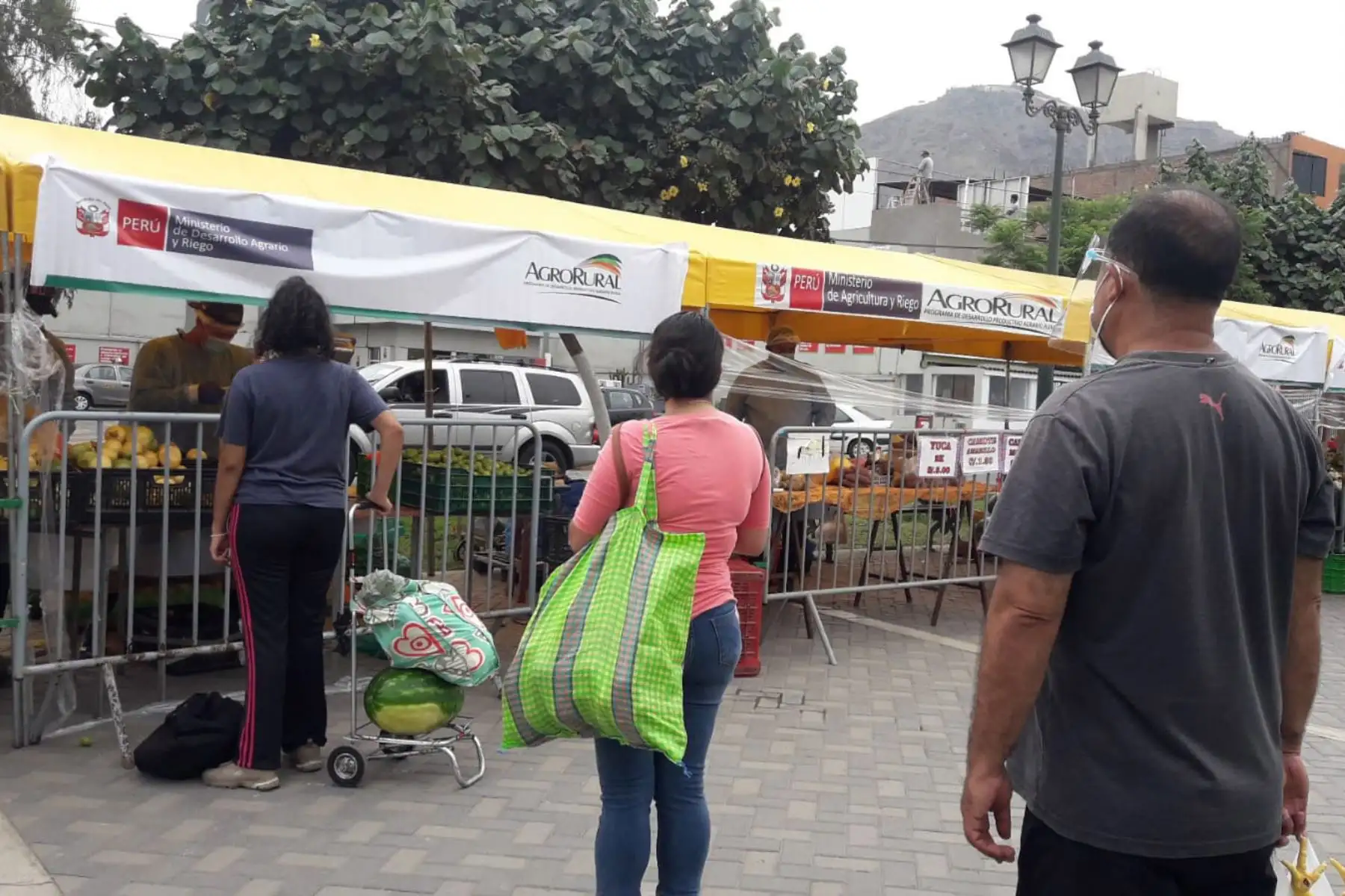 Alrededor de 30 pequeños productores de la Agricultura Familiar ofrecen variedad de productos de primera necesidad a precios justos en los mercados de Midagri “ De la Chacra a la Olla “ en el distrito de Chorrillos.
Foto: Agro Rural