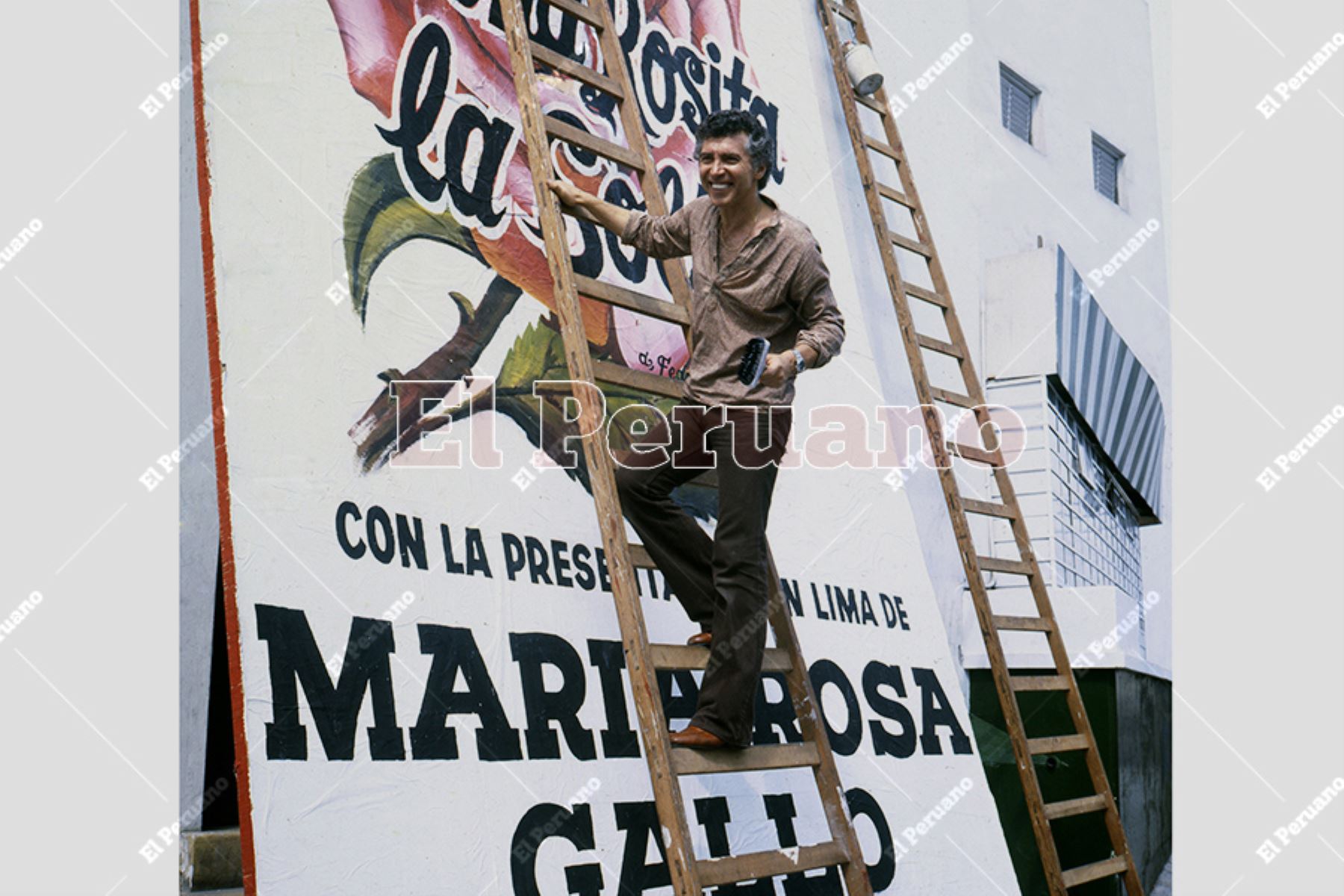 Lima - agosto 1979 /  Osvaldo Cattone, actor y director de teatro. Foto: Archivo Histórico de El Peruano