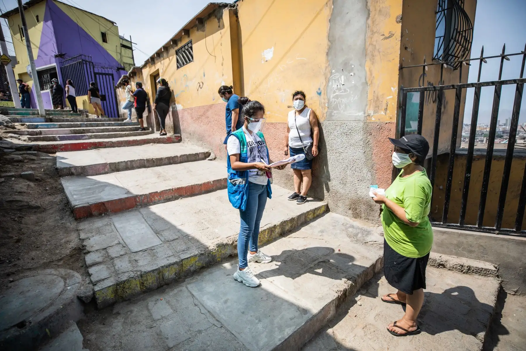 Campaña de salud “Lima te cuida llegó al Cerro San Cristobal, a través de Sisol Salud, intensifica su estrategia territorial realizando pruebas de descarte Covid-19. Foto: ANDINA/Municipalidad de Lima