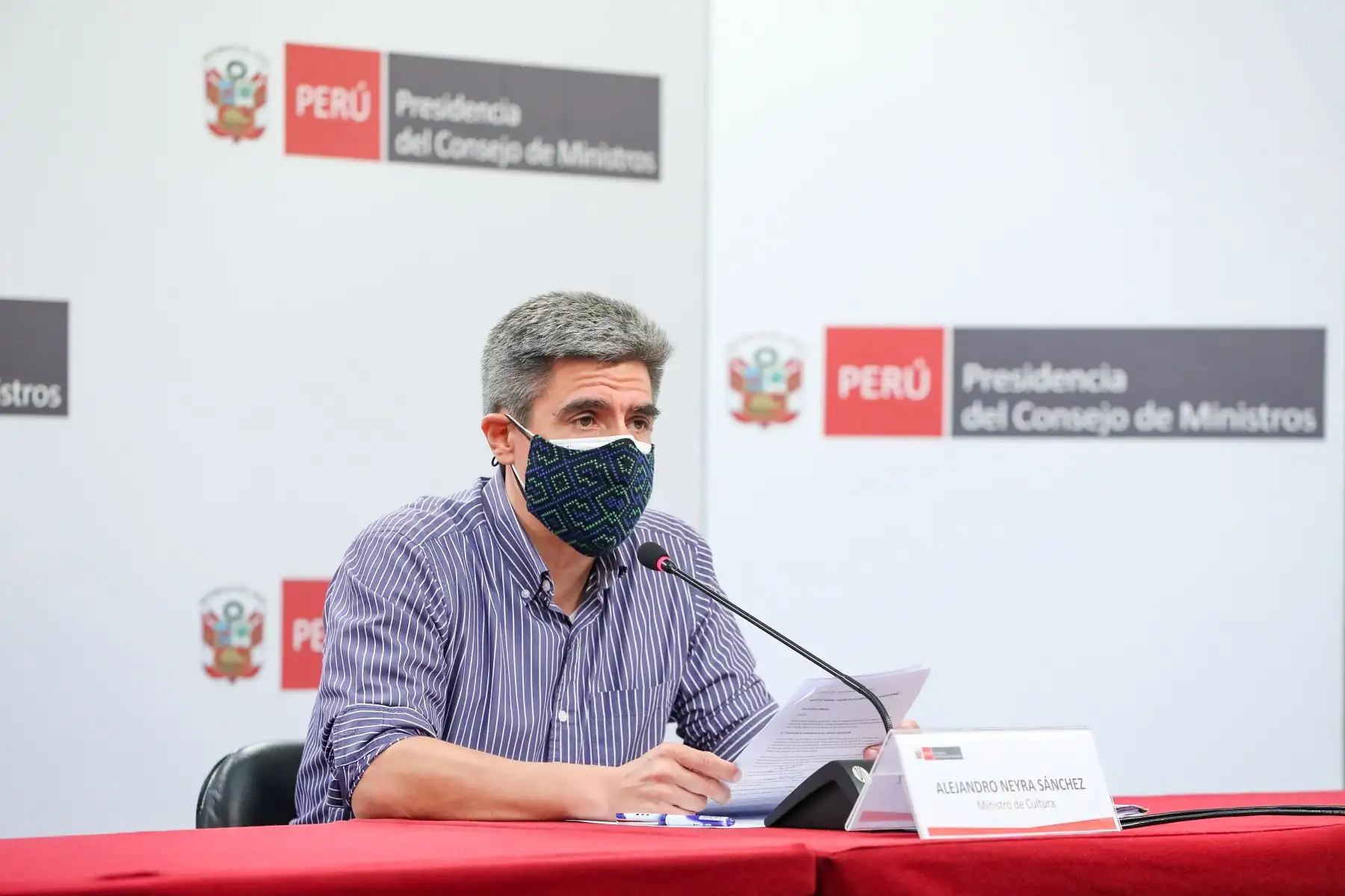 MInistro de Cultura, Alejandro Neyra. Foto: PCM