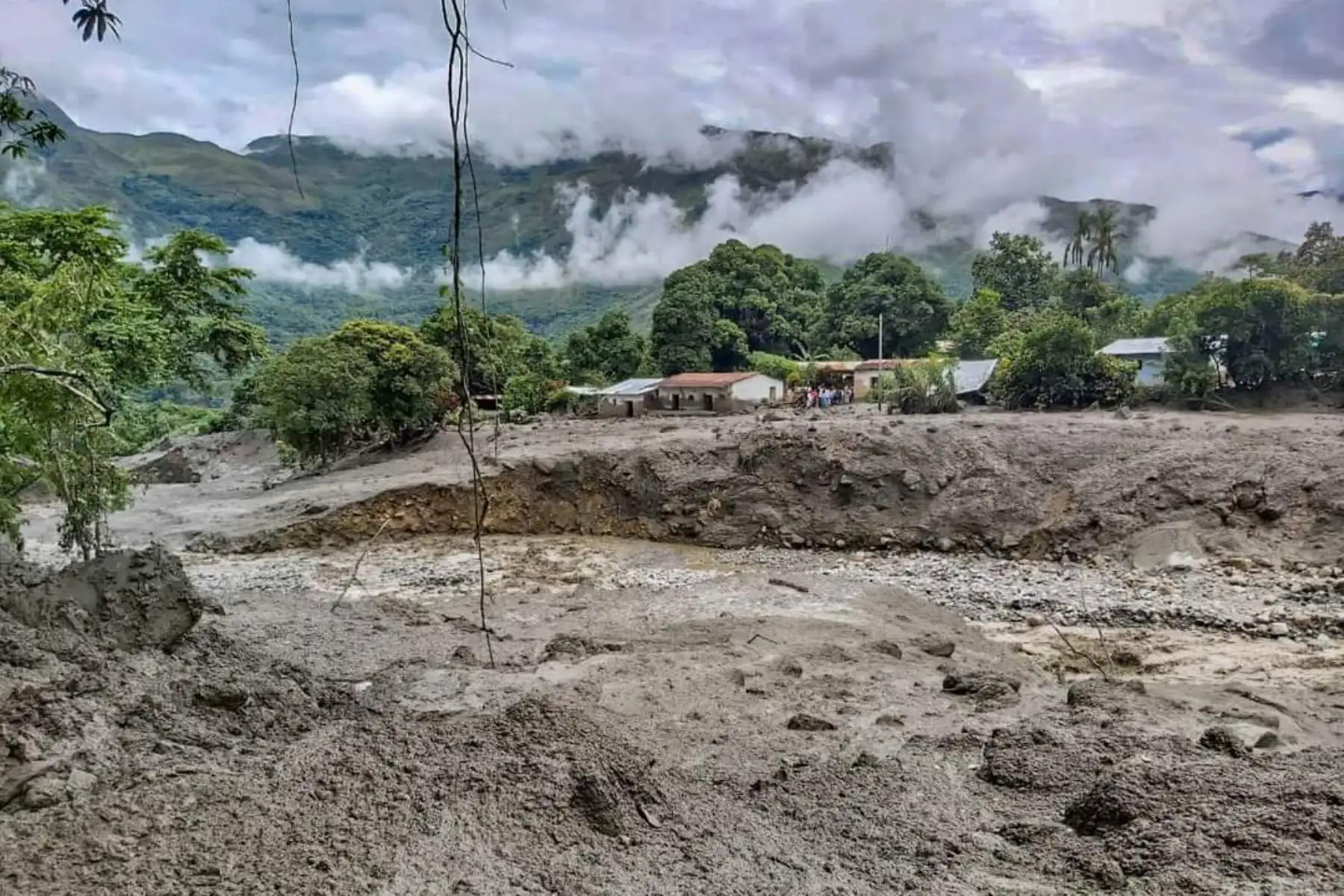 Una mujer desaparecida, más de 100 damnificados y dos puentes colapsados por huaicos en Echarati Cusco. Foto: ANDINA/Percy Hurtado Santillán