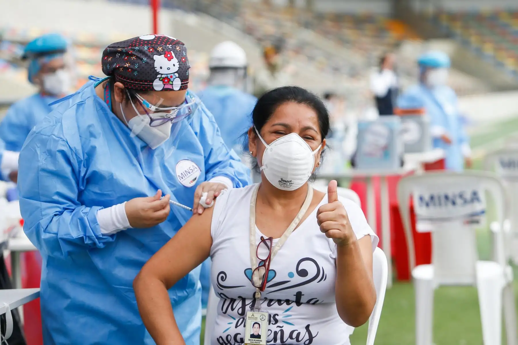 Vacunación a profesionales de la salud en Lima Este.

Foto:ANDINA/ Minsa