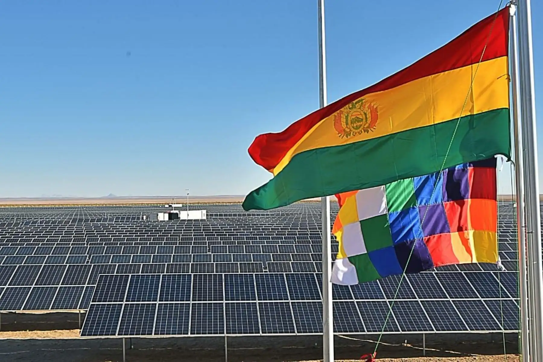 Una primera fase de esta planta del oeste de Bolivia fue inaugurada en septiembre de 2019. Foto: Internet