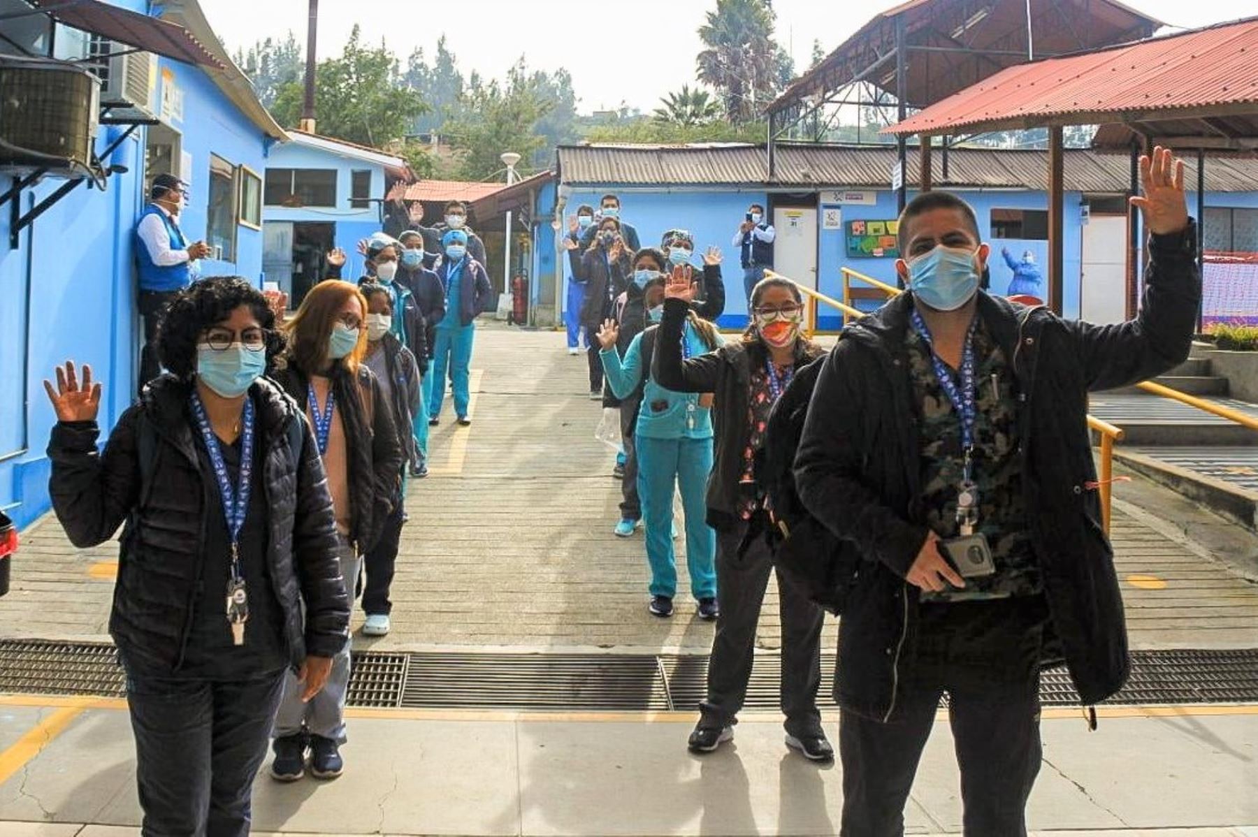 Brigada Médica de EsSalud llega a Huaraz para reforzar la respuesta a la segunda ola del covid-19. ANDINA/Difusión