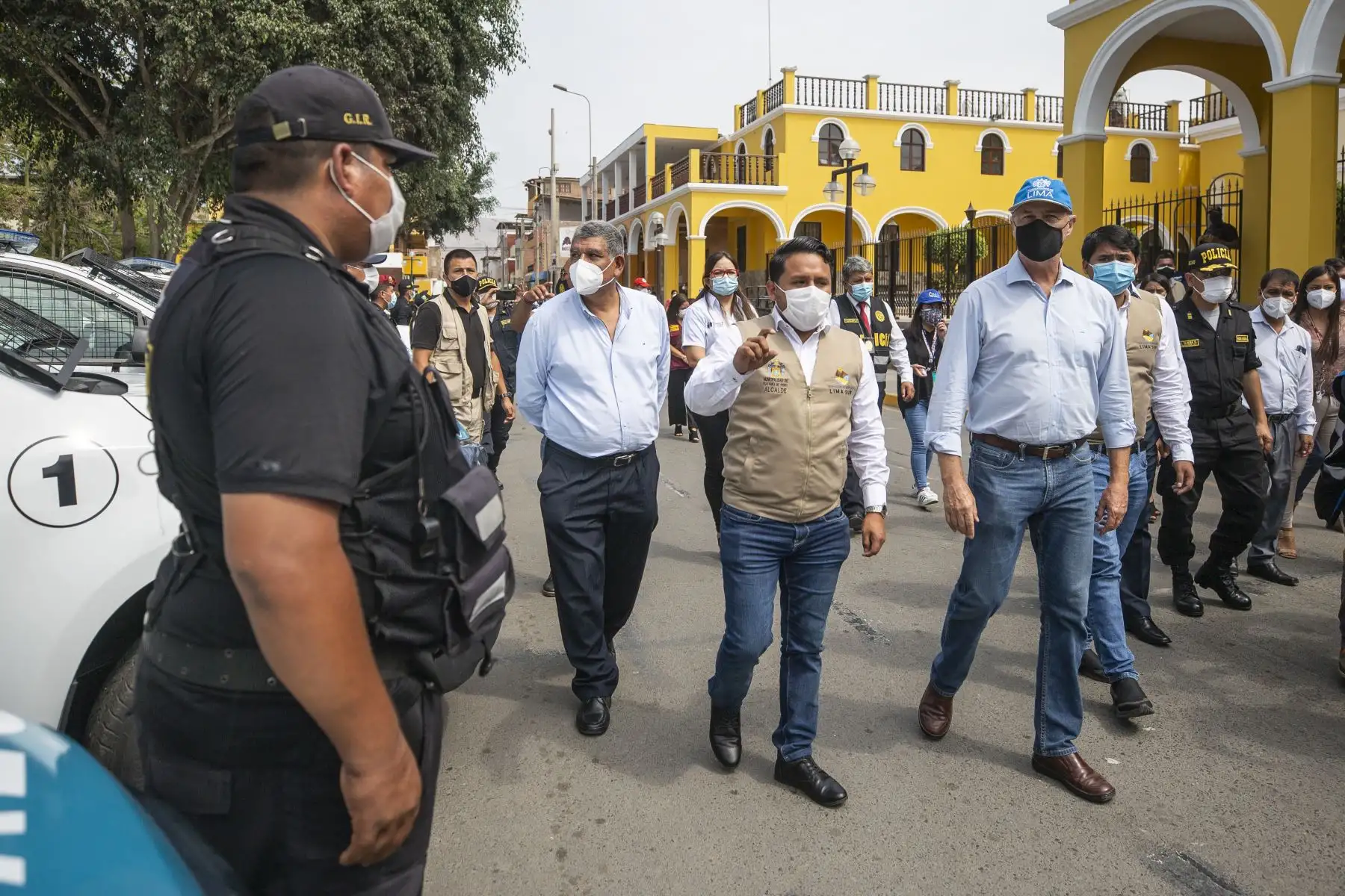 Alcalde Jorge Muñoz participa de entrega de patrulleros en Pachacámac. Foto: MML