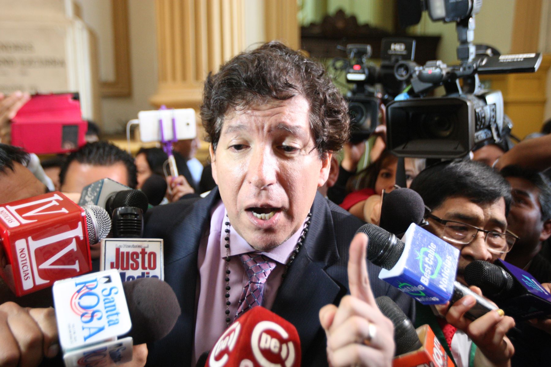 Iván Noguera enfrenta una acusación constitucional aprobada en el Congreso. Foto: ANDINA/difusión.