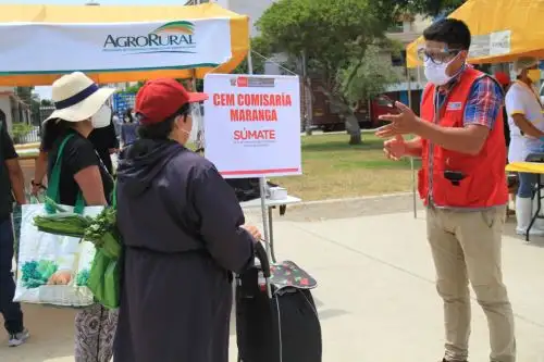 La ministra de la Mujer, Silvia Loli Espinoza, comentó que estas acciones se iniciaron en Arequipa y luego se realizaron en 13 mercados en el ámbito nacional. En Lima comenzó en los distritos de San Miguel y Pueblo Libre. Foto: ANDINA/Mimp.