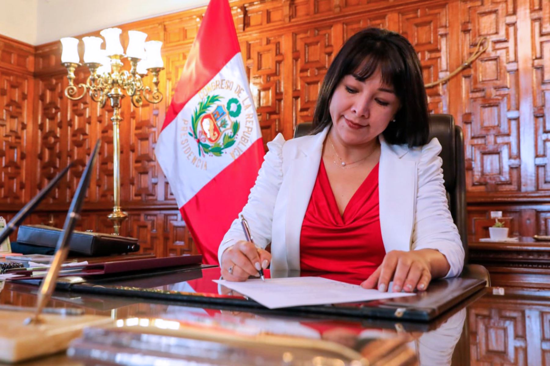 Presidenta del Congreso, Mirtha Vásquez. Foto: ANDINA/difusión.