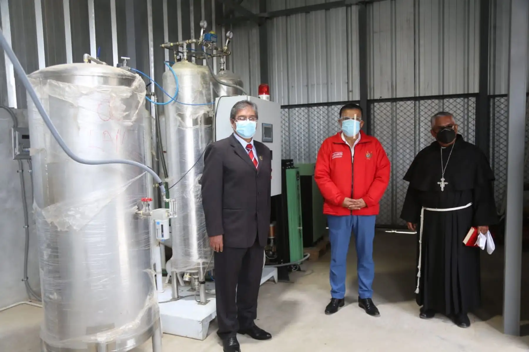 la planta de oxígeno medicinal demandó una inversión de 246,000 soles y tiene capacidad de producir 12 balones diarios de 10 m3. Foto: ANDINA/Difusión