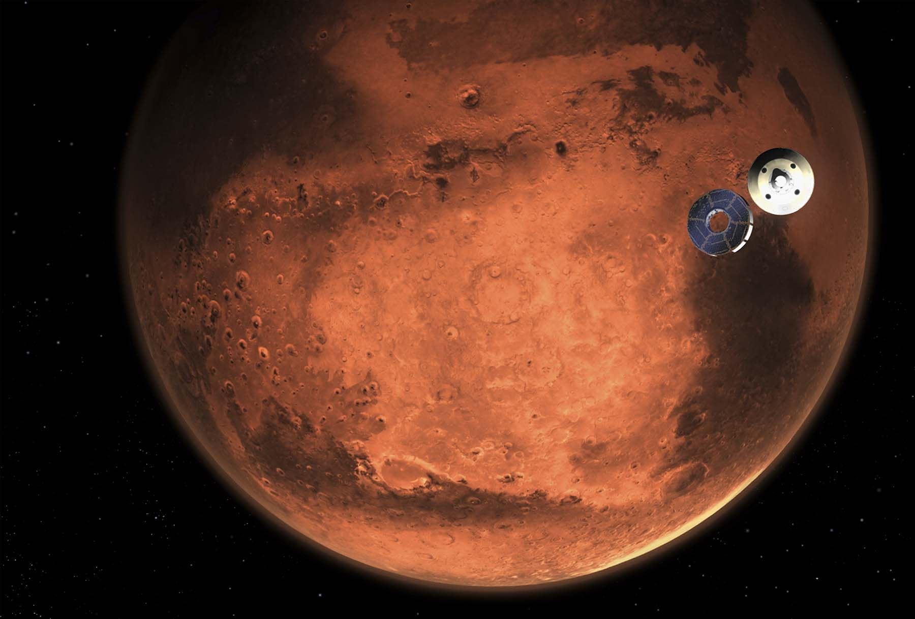 La serie de misiones, conocida como Crew Health and Performance Exploration Analog, incluye tres simulaciones de la superficie de Marte.Foto: AFP