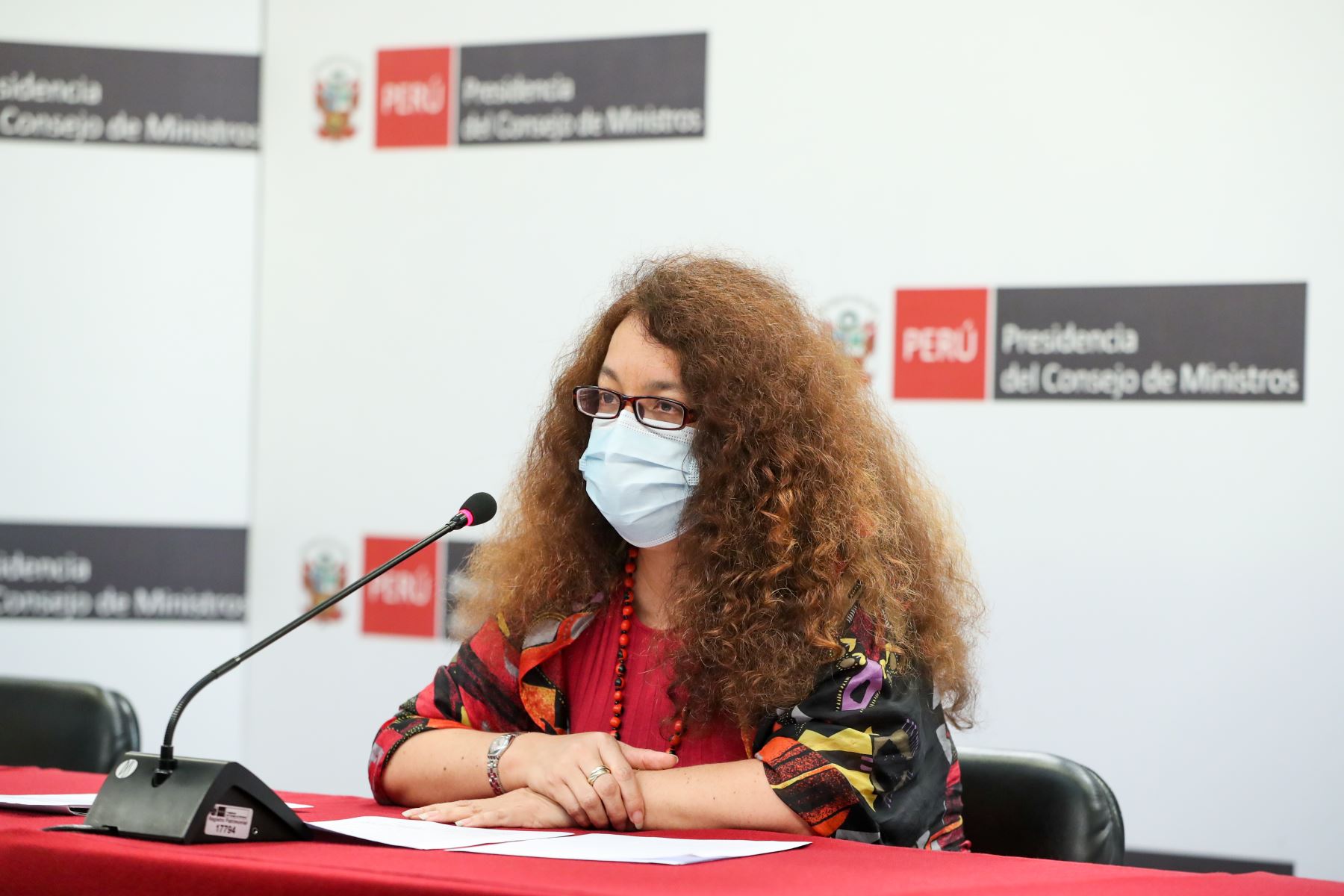 Ministros de Cultura, Inclusión Social y Comercio Exterior brindan detalles sobre avances de las medidas contra la pandemia. Foto: PCM