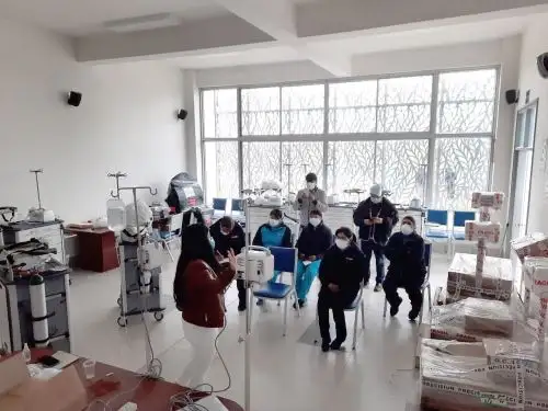 Minsa entrega equipamiento médico al centro de salud Putina, el nuevo establecimiento que entró en funcionamiento en la provincia de San Antonio de Putina, en Puno.