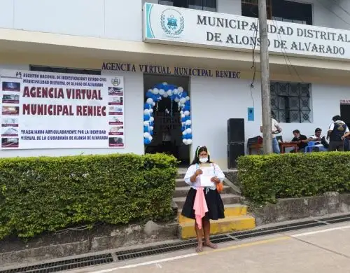 Reniec inaugura agencia virtual municipal en distrito Alonso de Alvarado, provincia de Lamas, en San Martín. ANDINA/Difusión