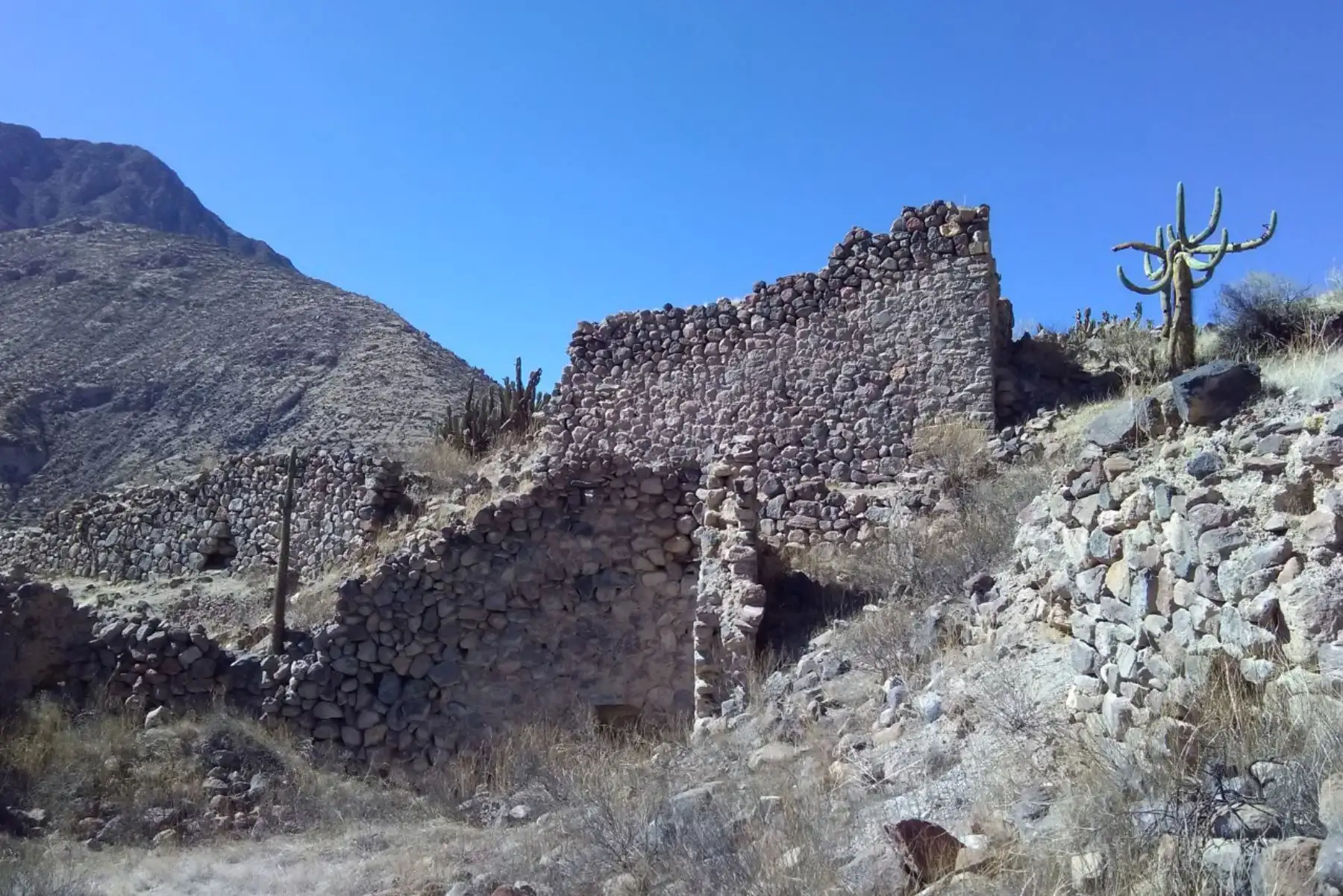 La erupción del volcán Huaynaputina, en febrero de 1600 después de Cristo, destruyó la ciudadela inca de Estagagache, ubicada en la sureña región de Moquegua. Foto: ANDINA/Ingemmet