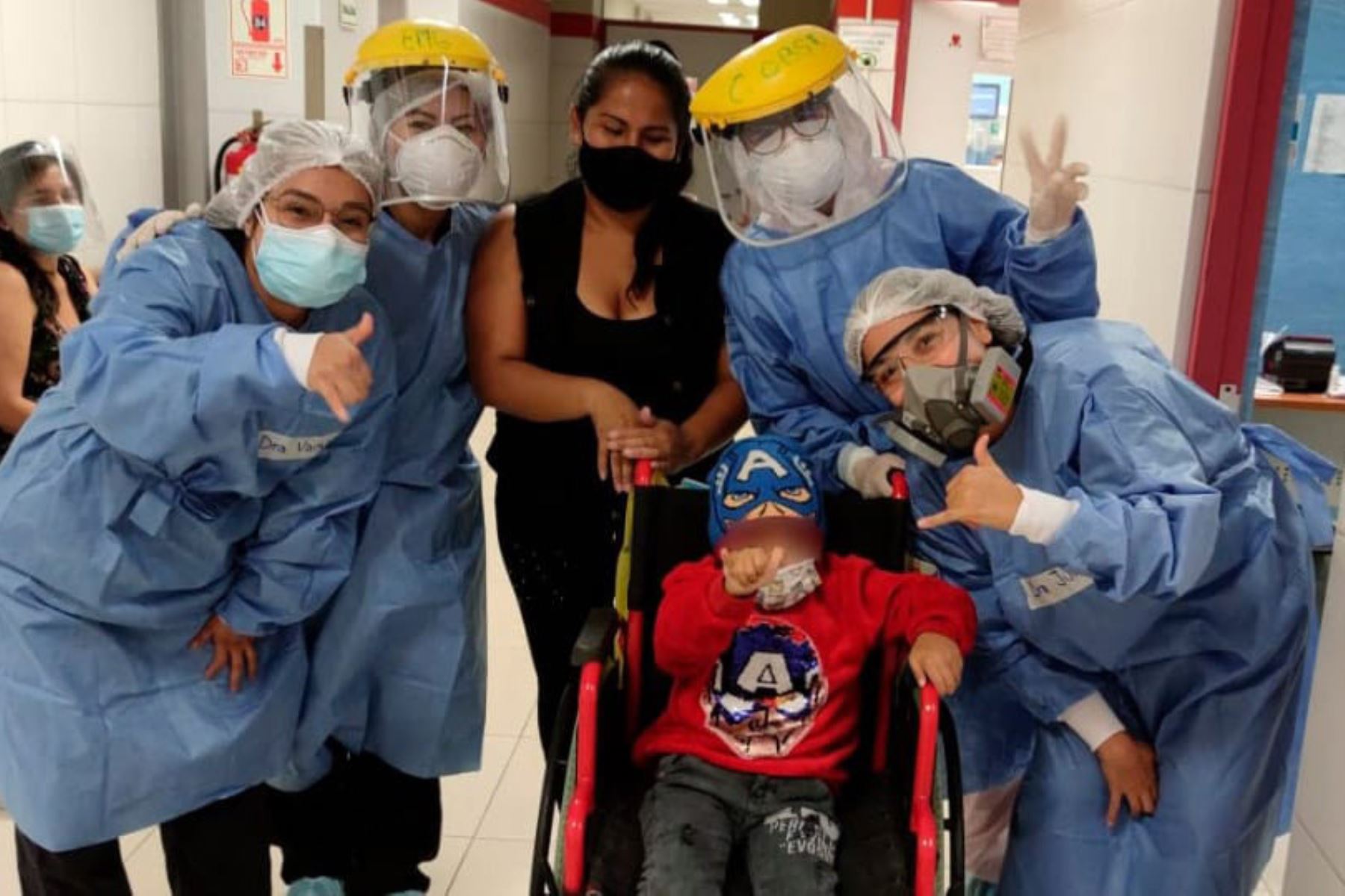 Menor fue dado de alta tras superar estado vegetativo. Foto: Hospital de Emergencias Villa El Salvador.