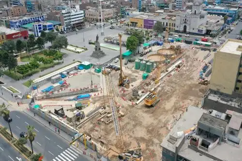 En cada frente de obra de la Línea 2 del Metro se siguen los estándares de seguridad y bioseguridad para el bienestar de todas las personas que trabajan en el proyecto. Cortesía MTC.