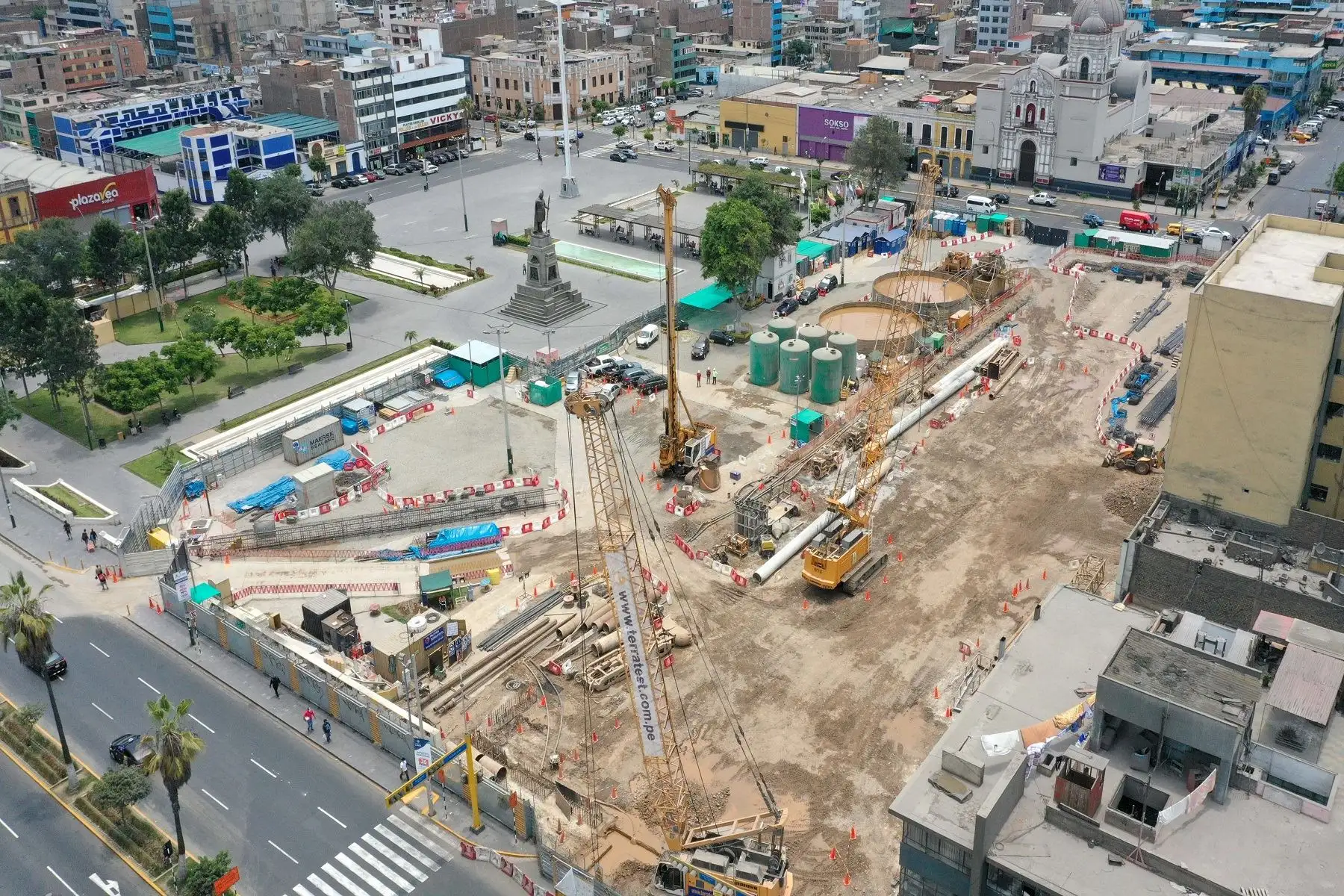 En cada frente de obra de la Línea 2 del Metro se siguen los estándares de seguridad y bioseguridad para el bienestar de todas las personas que trabajan en el proyecto. Cortesía MTC.