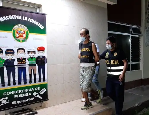 Óscar Enrique Narro, alias Cara cortada, admitió ser el asesino de ciudadano venezolano. El crimen se perpetró en Trujillo. Foto: Luis Puell