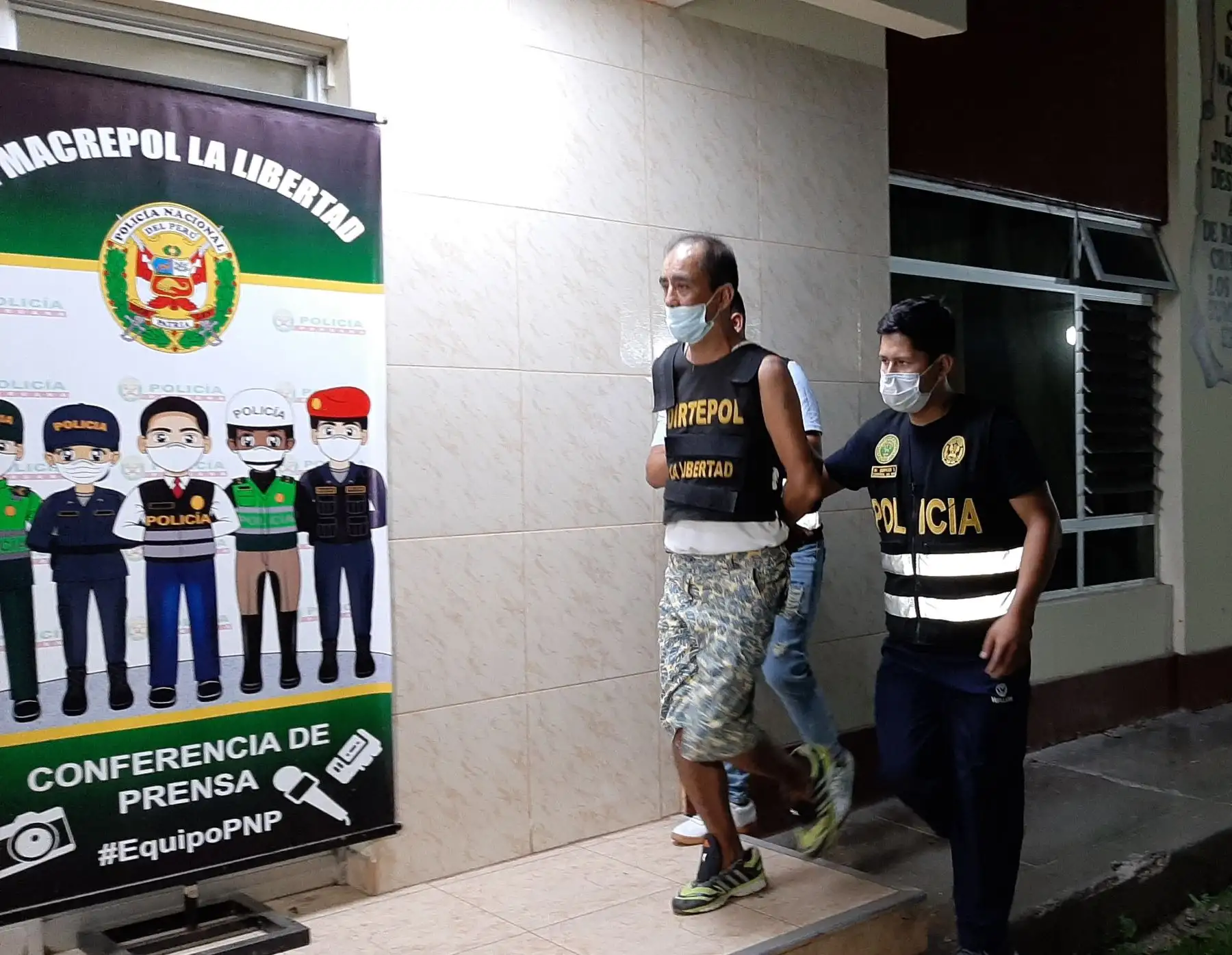 Óscar Enrique Narro, alias Cara cortada, admitió ser el asesino de ciudadano venezolano. El crimen se perpetró en Trujillo. Foto: Luis Puell