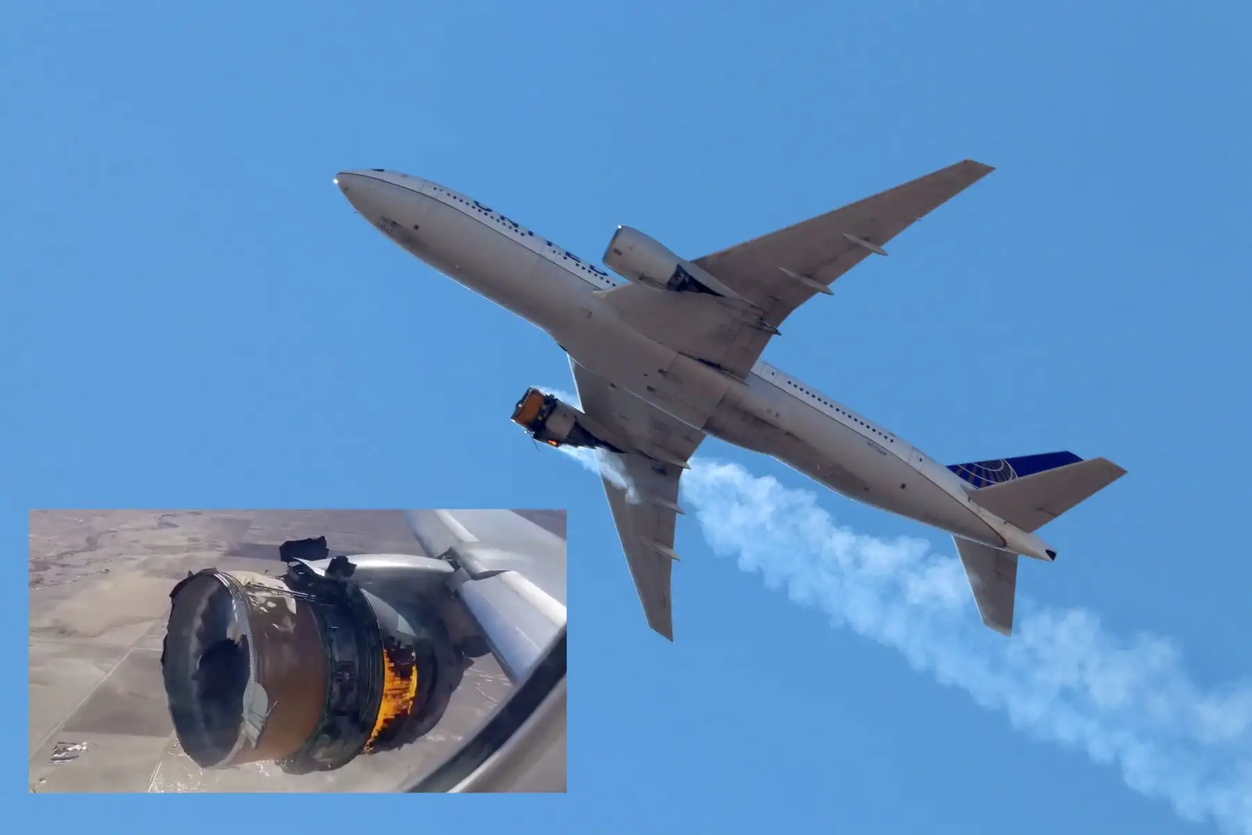 La Oficina de Transportes y de Seguridad de Estados Unidos también está investigando el incidente, en el que no se registraron heridos. Foto: Montaje de AFP y Captura de pantalla