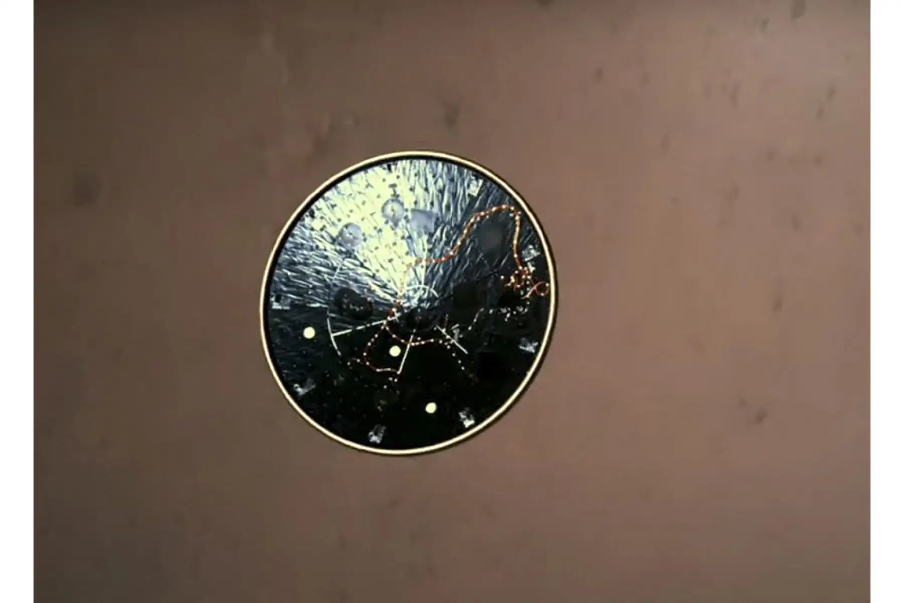 Esta foto de captura de fotogramas de video de la NASA publicada el 22 de febrero de 2021 muestra lo que la NASA