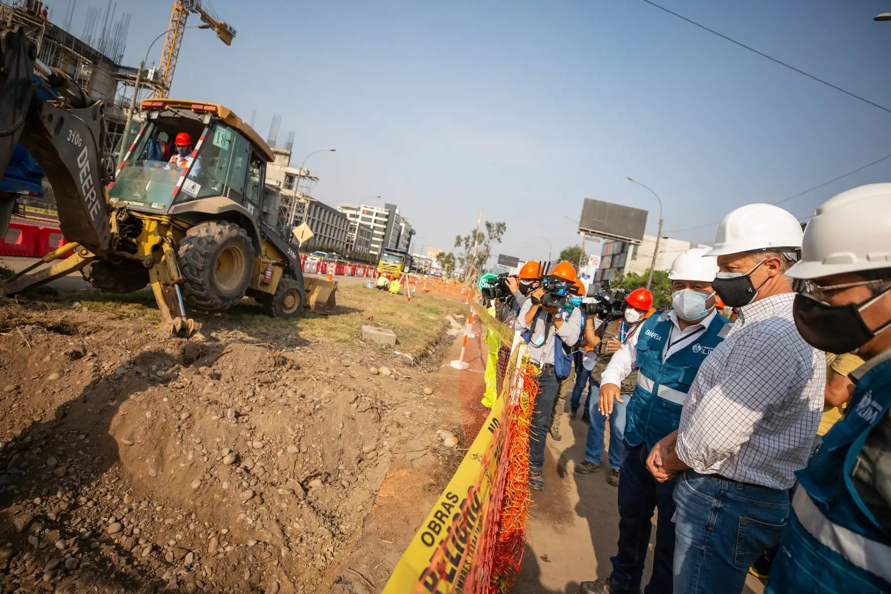 Alcalde de Lima, Jorge Muñoz, presenta inicio de obras de Paso a Desnivel en el Ovalo Monitor-14.

Foto: ANDINA/Municipalidad de Lima