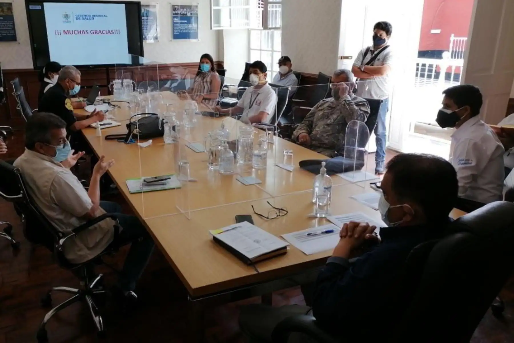 Reunión del coordinación del Comando Covid-19 de la región La Libertad.