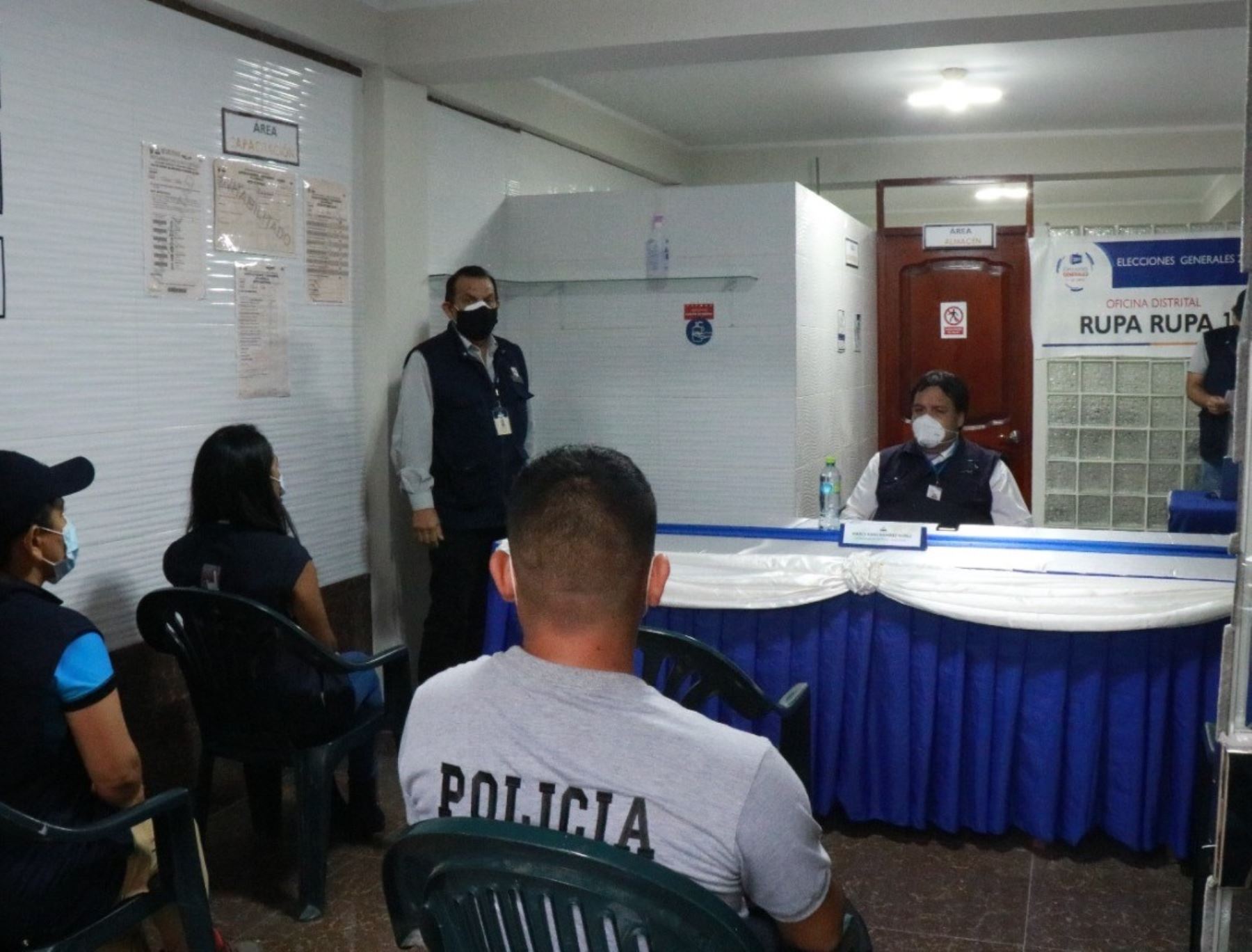 La ODPE Leoncio Prado instala Oficina Rupa Rupa 1, en Huánuco, como parte del proceso de las elecciones generales 2021.
