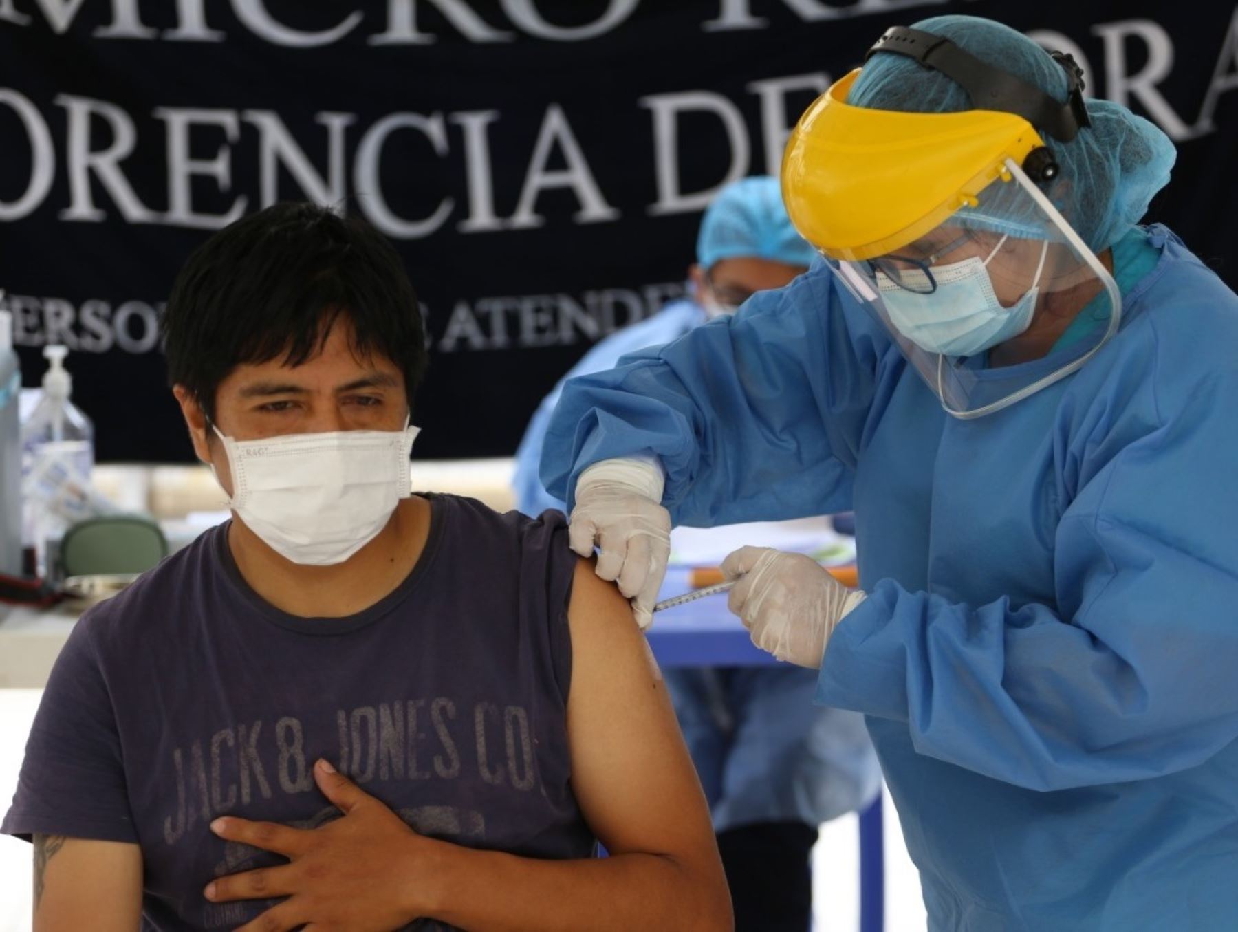 La Libertad registra un avance del 63 % de inmunización con segundo lote de vacunas contra la covid-19. ANDINA/Difusión