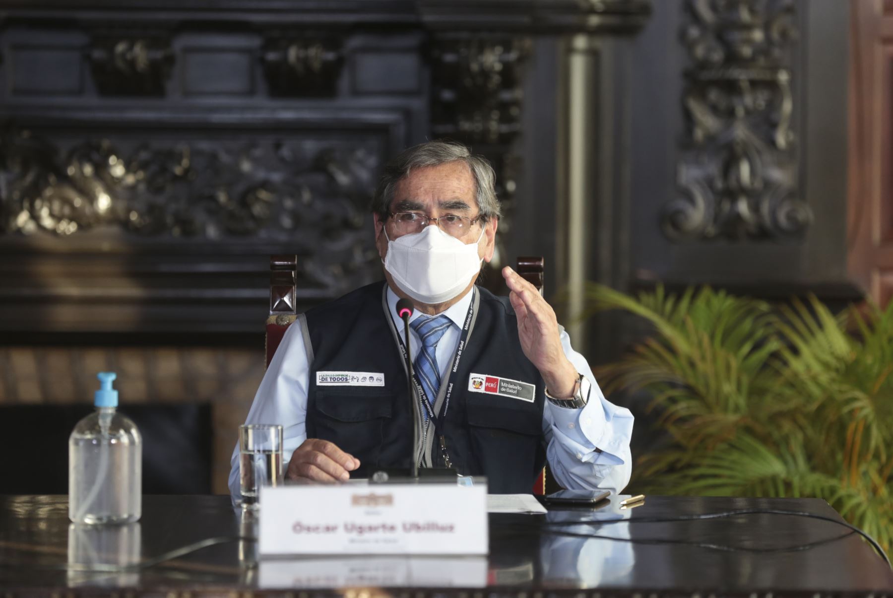 Ministro de Salud, Óscar Ugarte. ANDINA/PCM