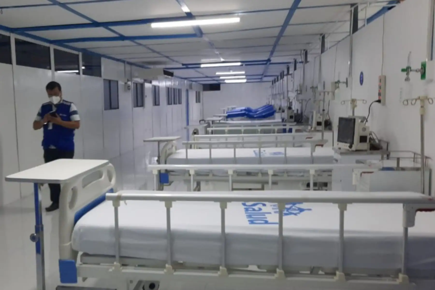 El hospital de contingencia covid-19 de EsSalud en la región Madre de Dios ahora cuenta con 31 camas. Foto: ANDINA/EsSalud