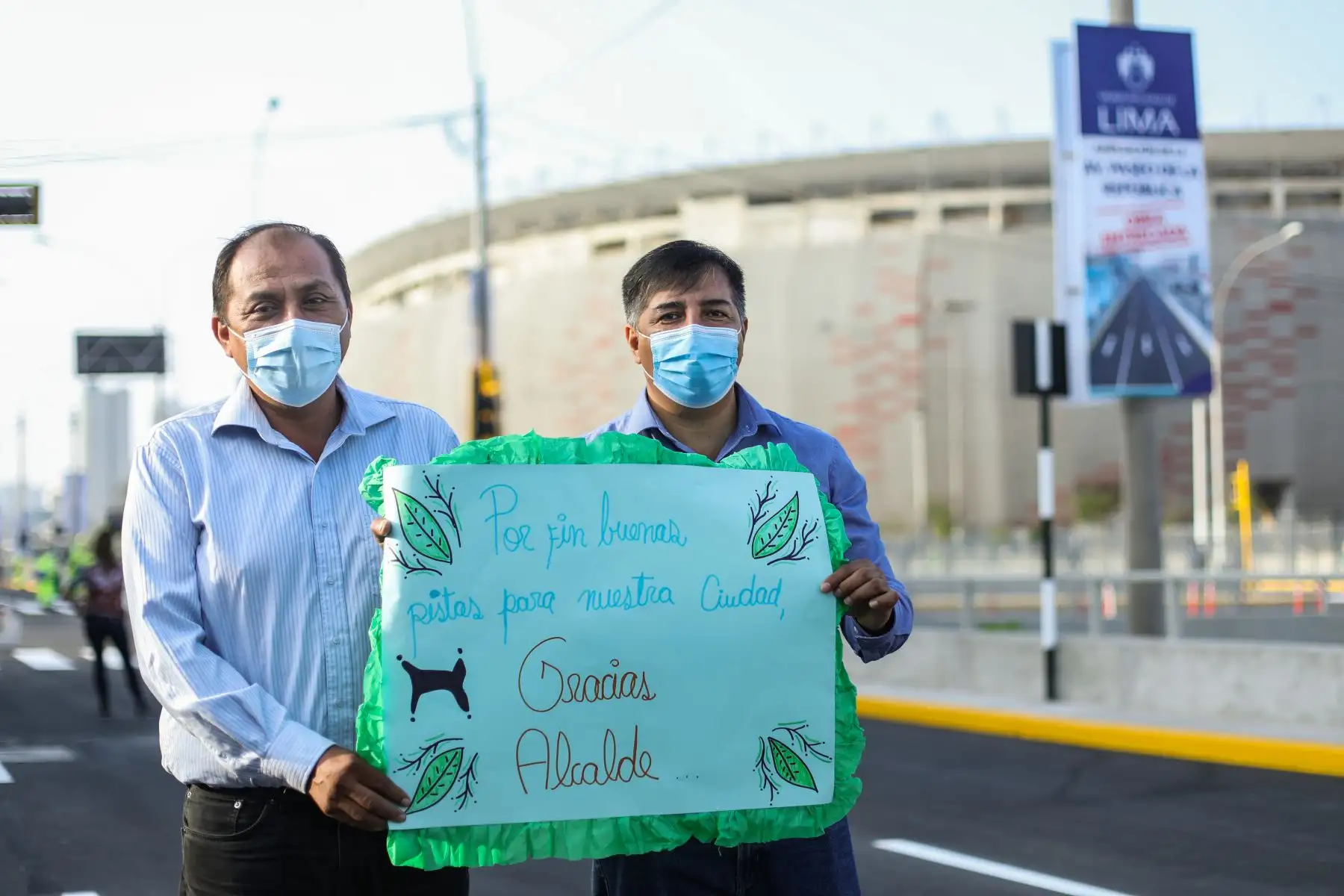 El alcalde de Lima, Jorge Muñoz, inauguró la ampliación de un nuevo tramo de la Av. Paseo de la República, en el límite de los distritos de La Victoria y el Cercado. Foto:ANDINA/Municipalidad de Lima