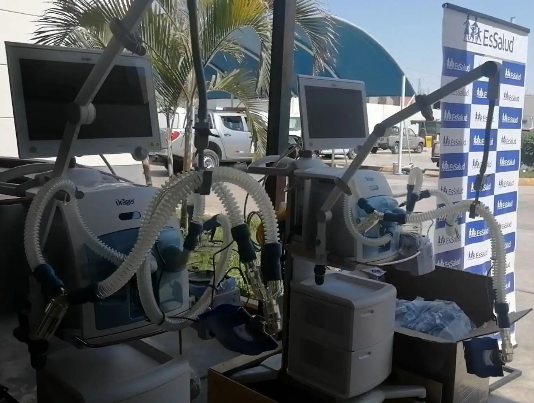 Red de EsSalud Ica recibe 6 ventiladores mecánicos para reforzar lucha contra la pandemia de coronavirus (covid-19) en dicha región. ANDINA/Difusión
