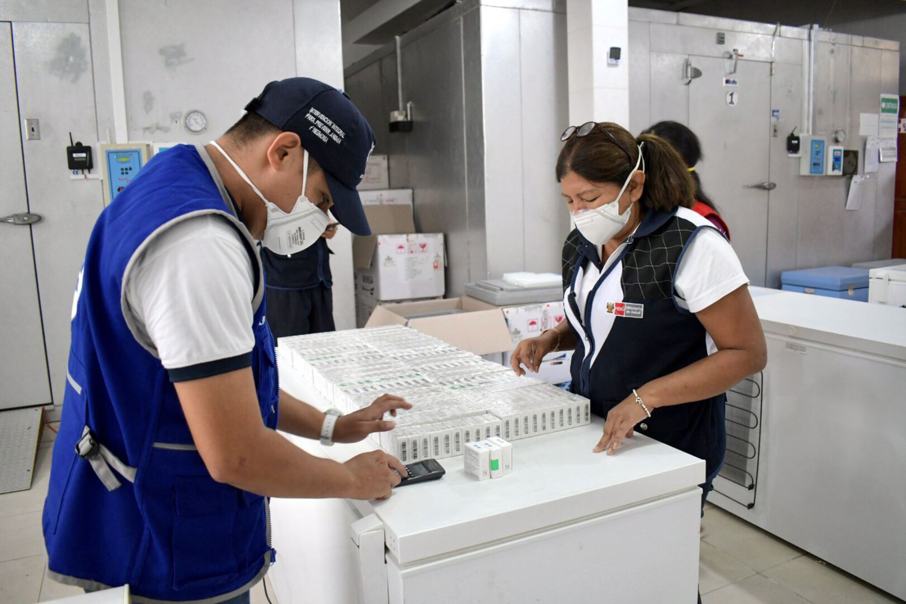 Las dosis enviadas a la Geresa Lambayeque ya están en el almacén especializado de vacunas. Foto: ANDINA/difusión.
