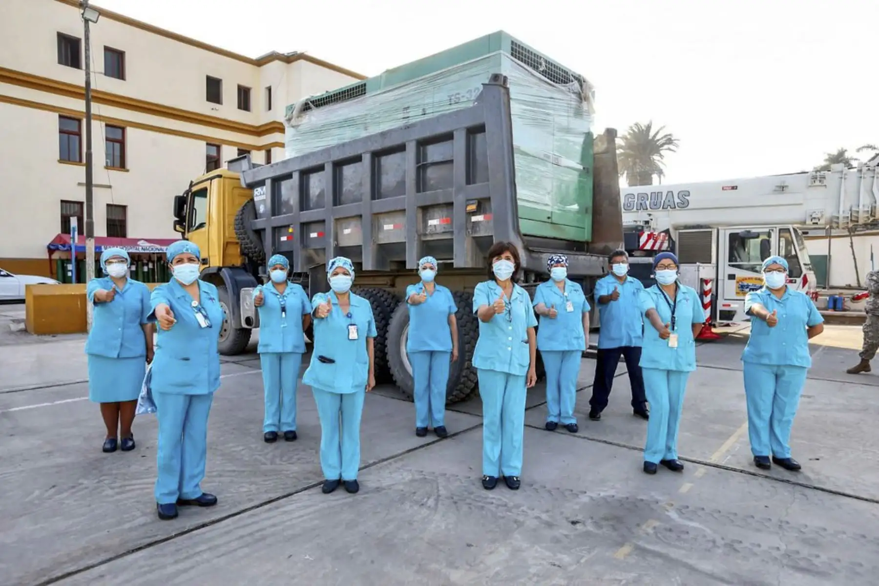El Hospital Arzobispo Loayza del MINSA recibió la donación de una nueva planta de oxígeno a través de la iniciativa solidaria Respira Perú, para reforzar la atención de pacientes con Covid-19. Foto: ANDINA/Minsa