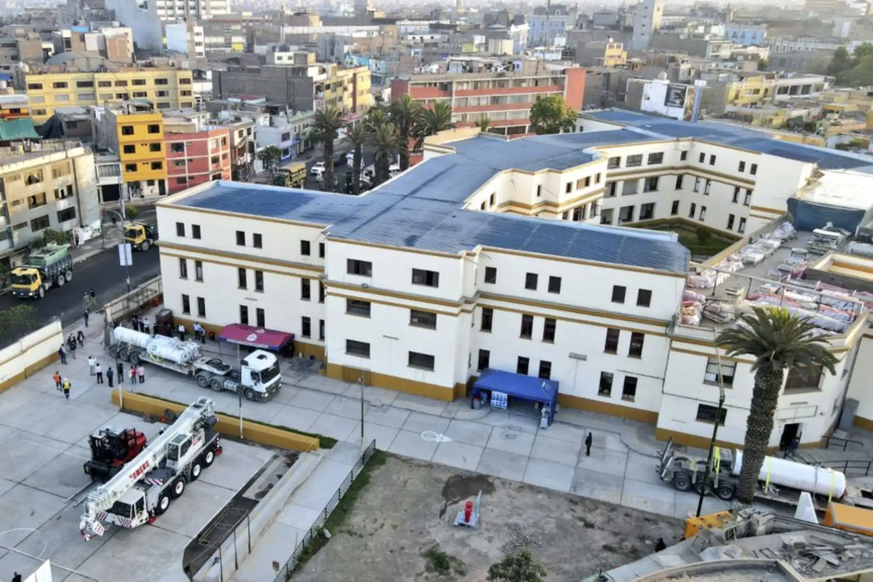 El Hospital Arzobispo Loayza del MINSA recibió la donación de una nueva planta de oxígeno a través de la iniciativa solidaria Respira Perú, para reforzar la atención de pacientes con Covid-19. Foto: ANDINA/Minsa