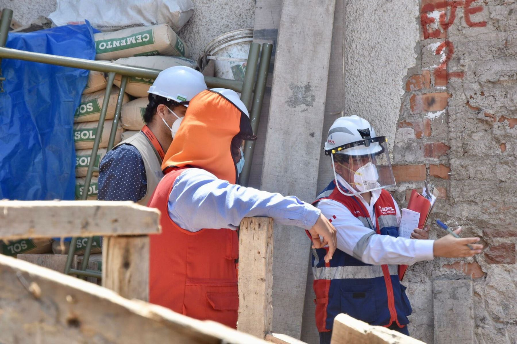 Obras son inspeccionadas para velar por la seguridad del trabajador. ANDINA/Braian Reyna