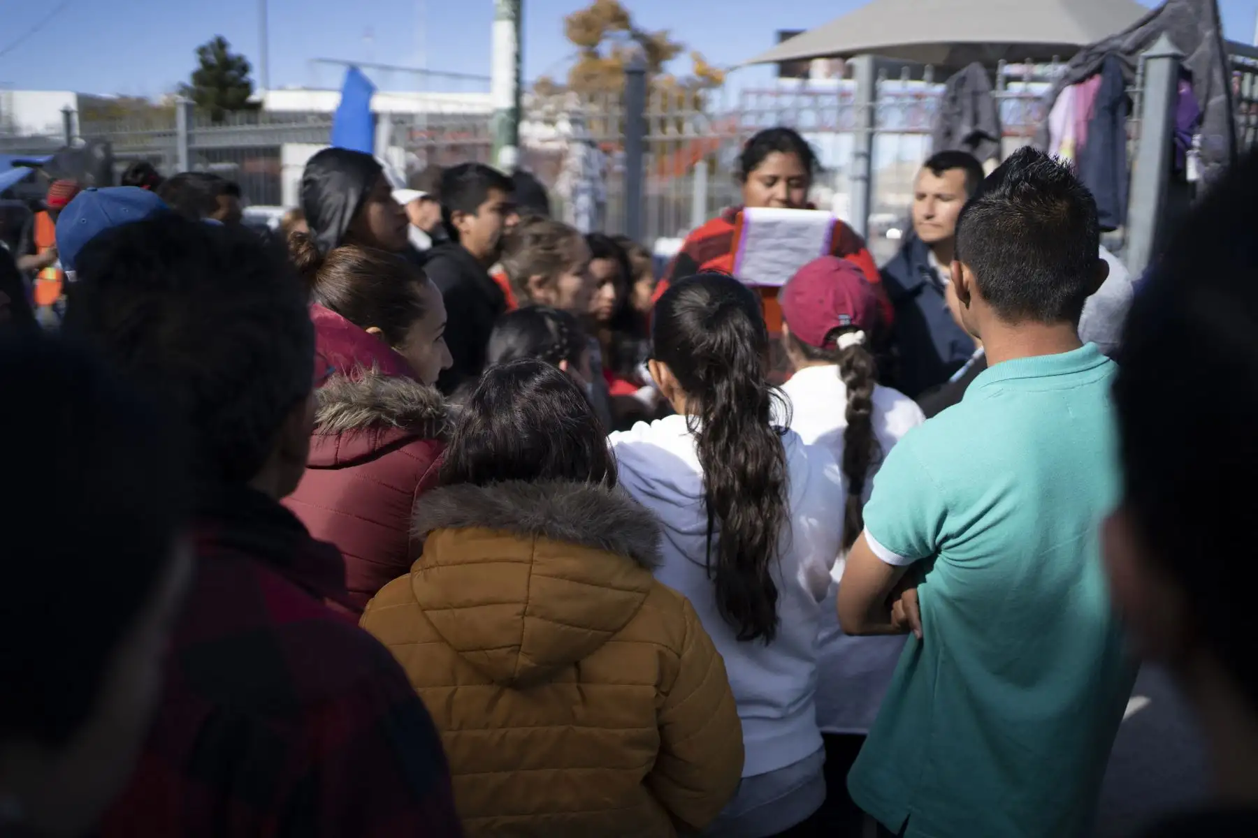 La mayoría de los migrantes que han cruzado son centoamericanos. Algunos llevaban dos años esperando la resolución de sus casos en México. Foto: AFP