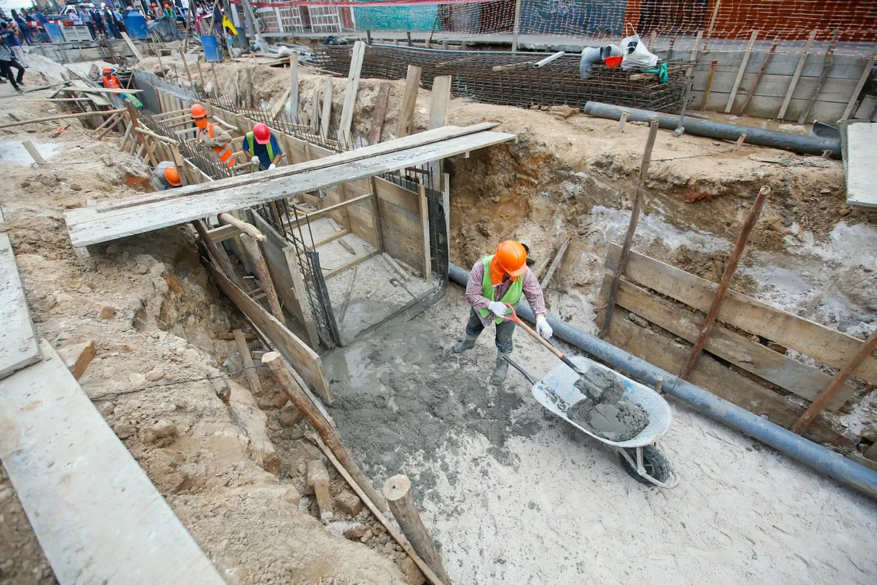 Desarrollo de obras bajo el mecanismo de Obras por Impuestos. Cortesía MVCS.