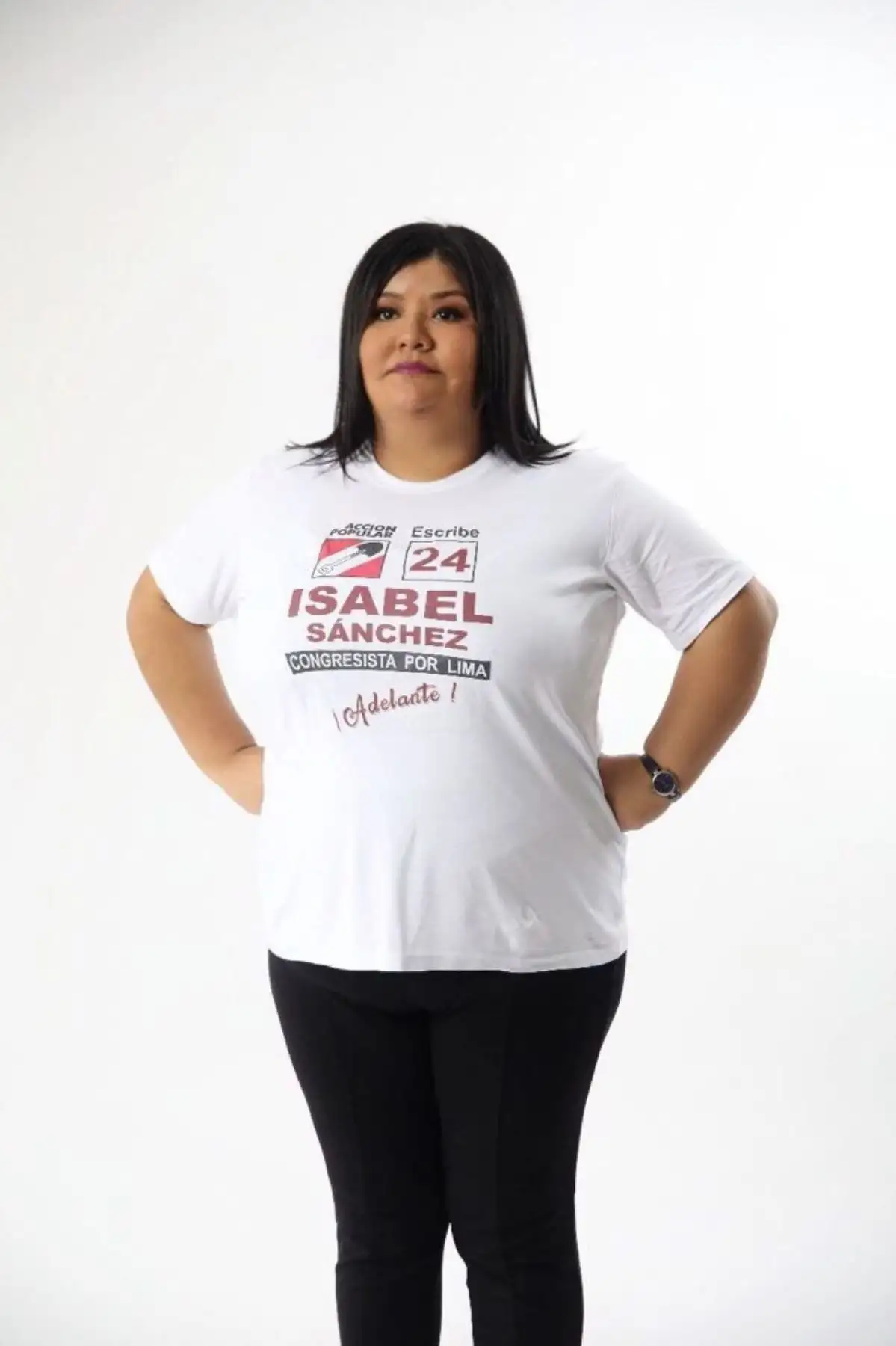 Isabel Sánchez, candidata al Congreso con el número 24 de Acción Popular.