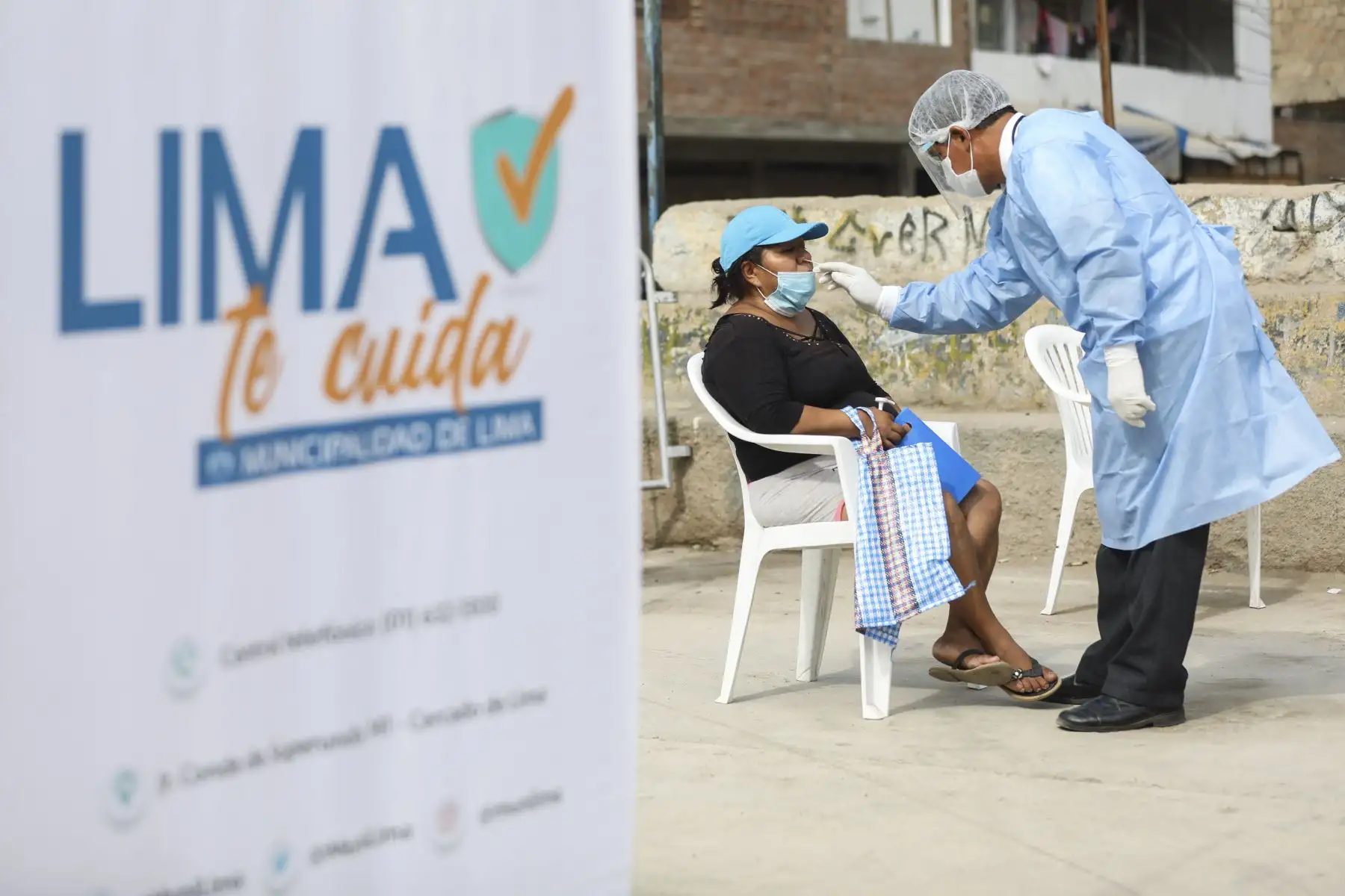 Programa Lima Te Cuida llega a AAHH. Santa Cruz en Comas. Foto :ANDINA/MLM