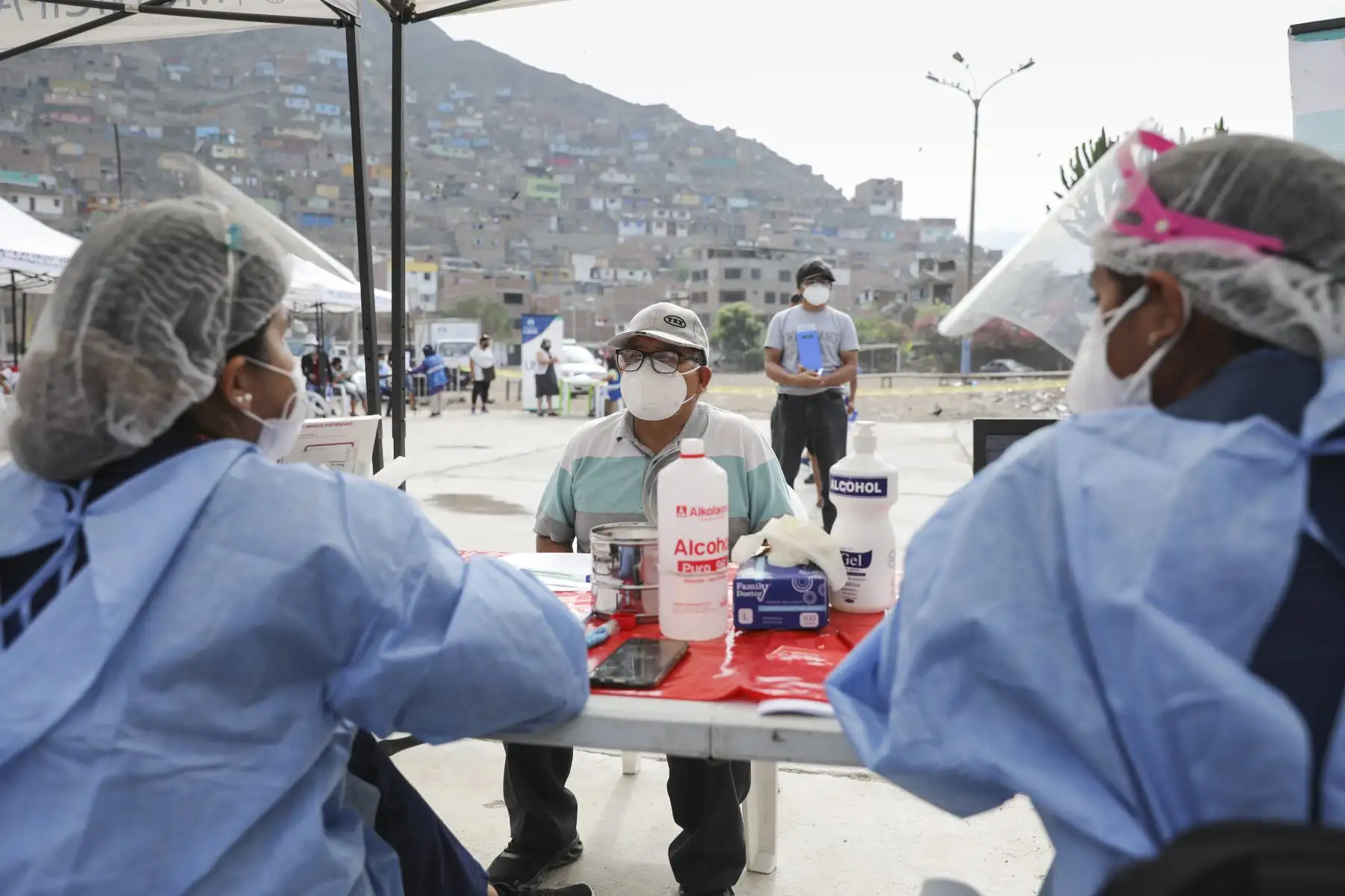 Programa Lima Te Cuida llega a AAHH. Santa Cruz en Comas. Foto :ANDINA/MLM