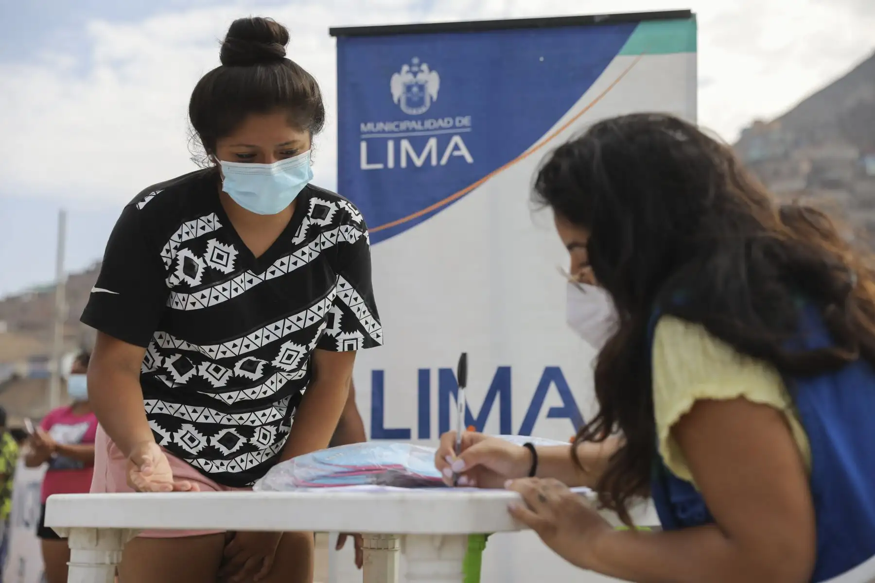 Programa Lima Te Cuida llega a AAHH. Santa Cruz en Comas. Foto :ANDINA/MLM