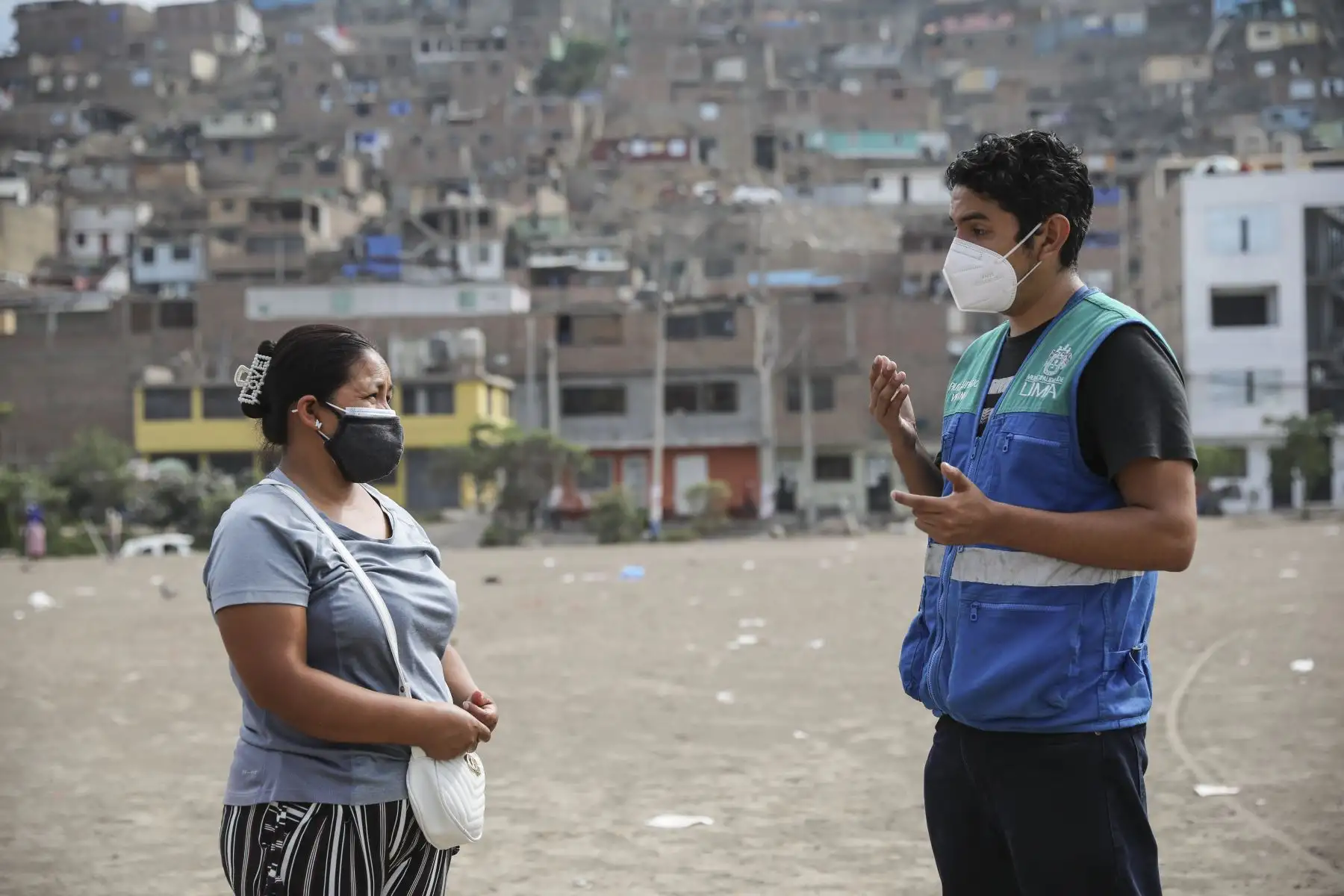 Programa Lima Te Cuida llega a AAHH. Santa Cruz en Comas. Foto :ANDINA/MLM