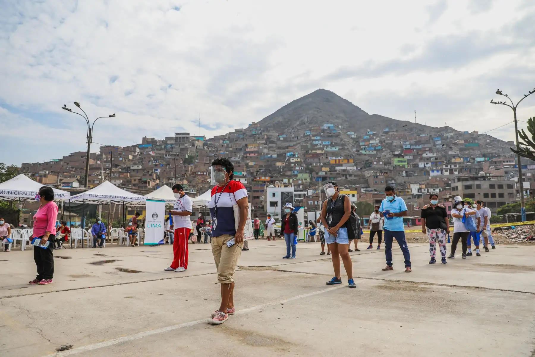 Programa Lima Te Cuida llega a AAHH. Santa Cruz en Comas. Foto :ANDINA/MLM